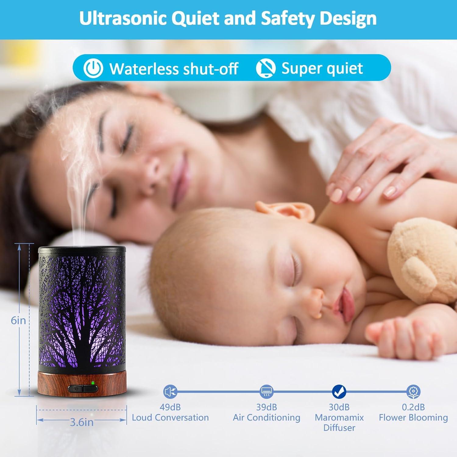 Difusor de Aceite Esencial Maromamix 150ML con Luz LED 7 Colores