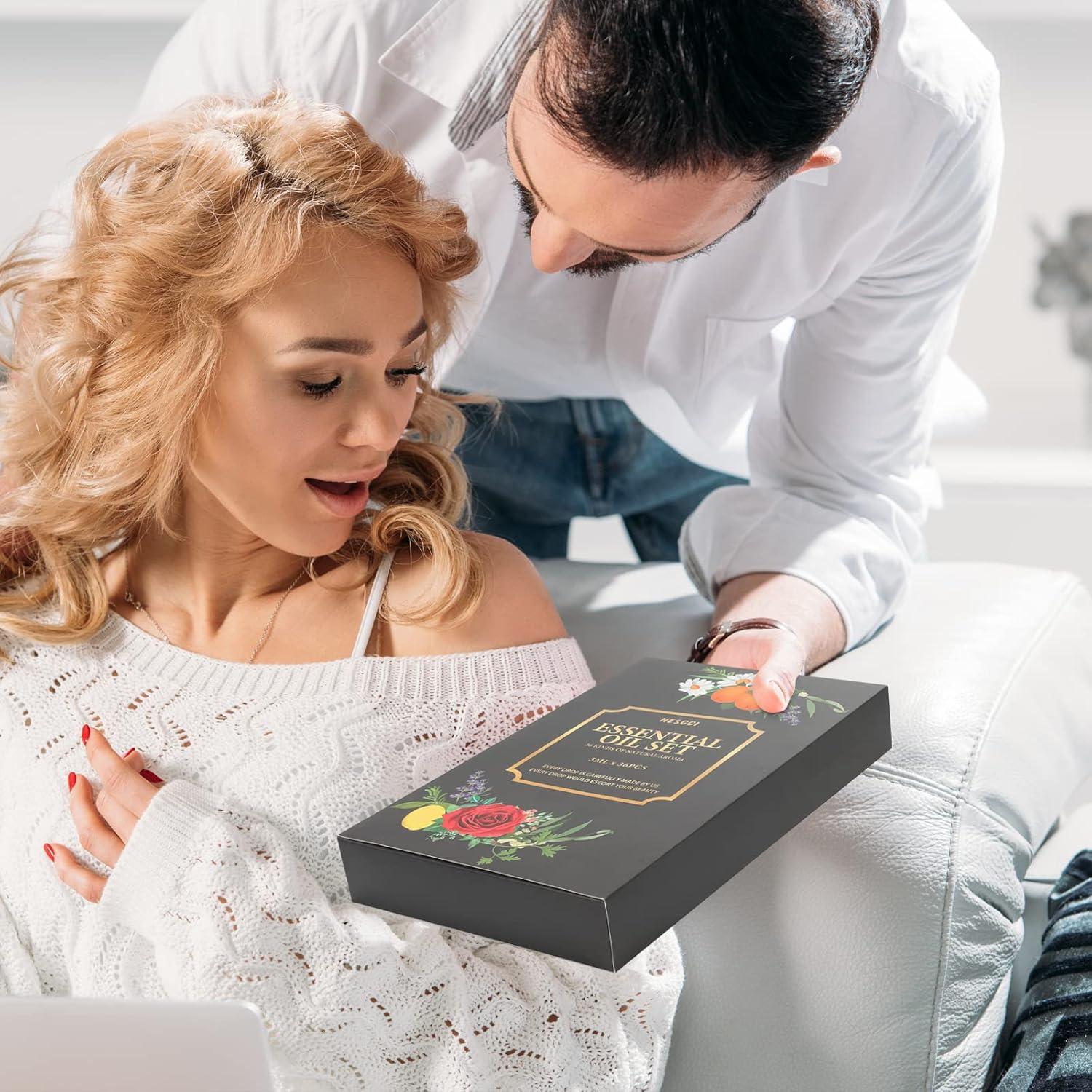 Juego de 36 Aceites Esenciales NESCCI 5ml - Regalo Aromático