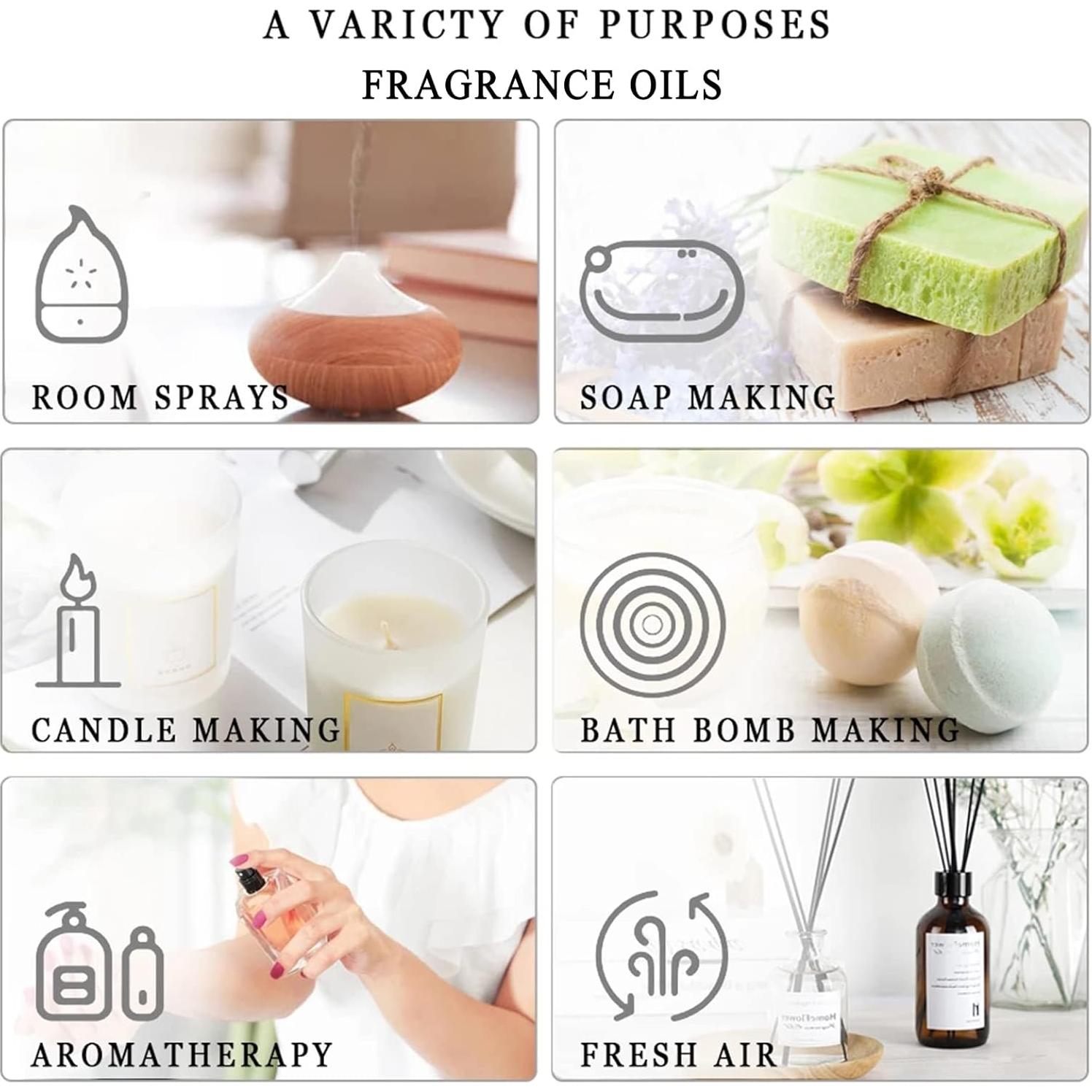 Set de 9 Aceites Esenciales Frutales PHATOIL 10ml para Aromaterapia