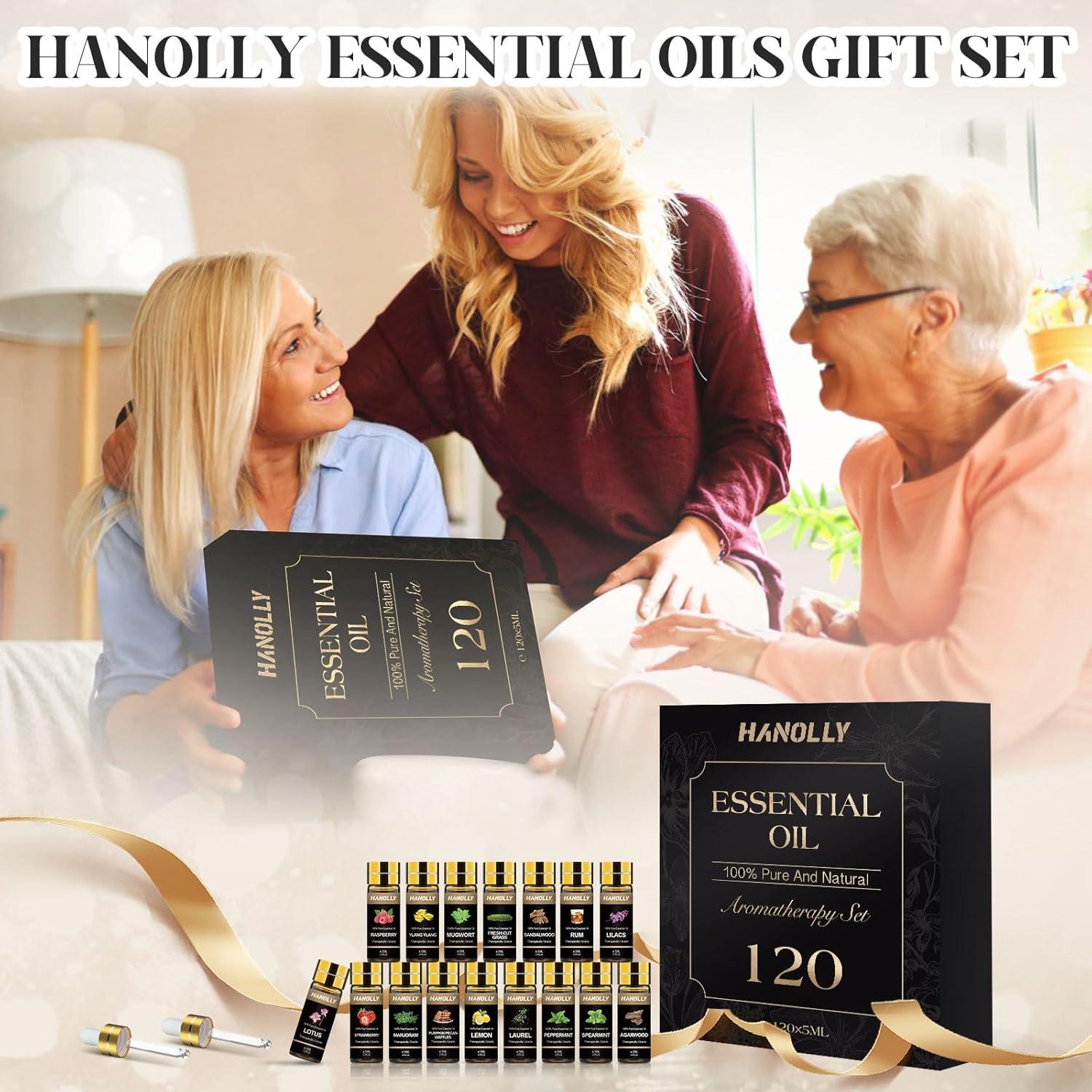 Juego de 120 Aceites Esenciales 5ml Hanolly para Aromaterapia