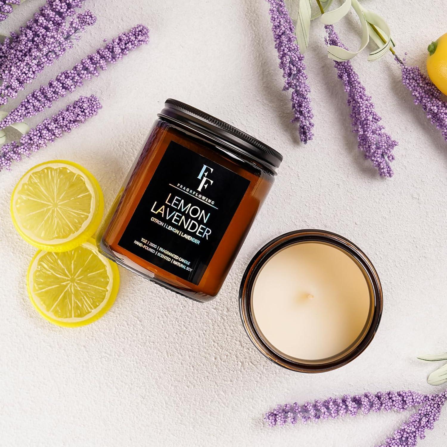 Set de Velas Aromáticas de Cera de Soja FF FRAGRFLOWING 4 Aromas