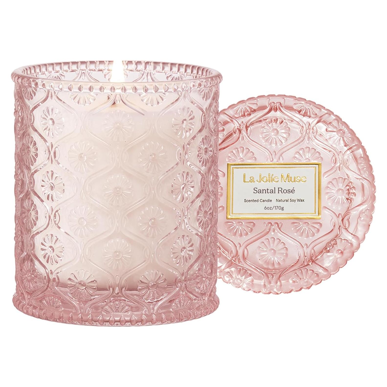 Vela Aromática de Soja La Jolie Muse Rosa Sándalo 170g