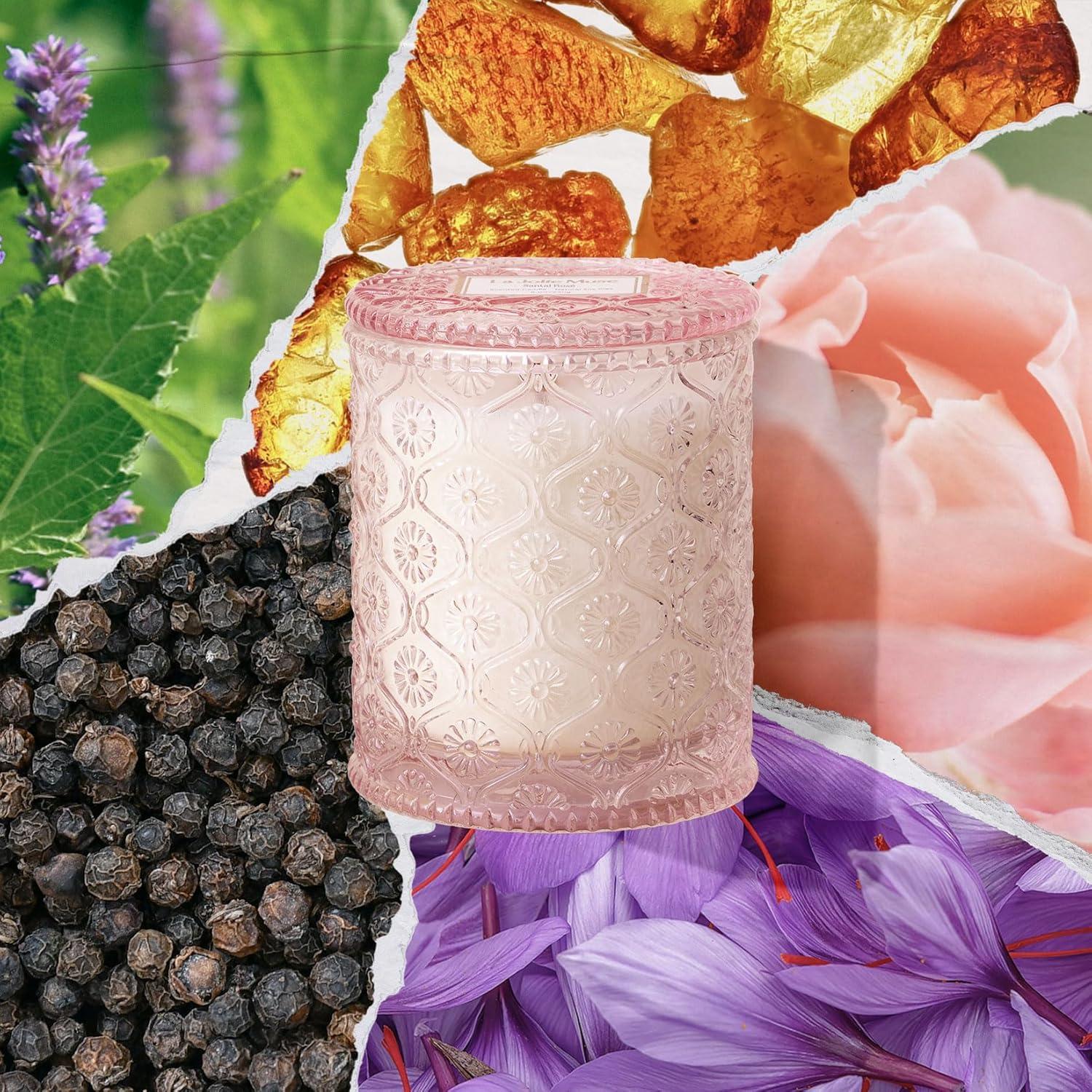 Vela Aromática de Soja La Jolie Muse Rosa Sándalo 170g