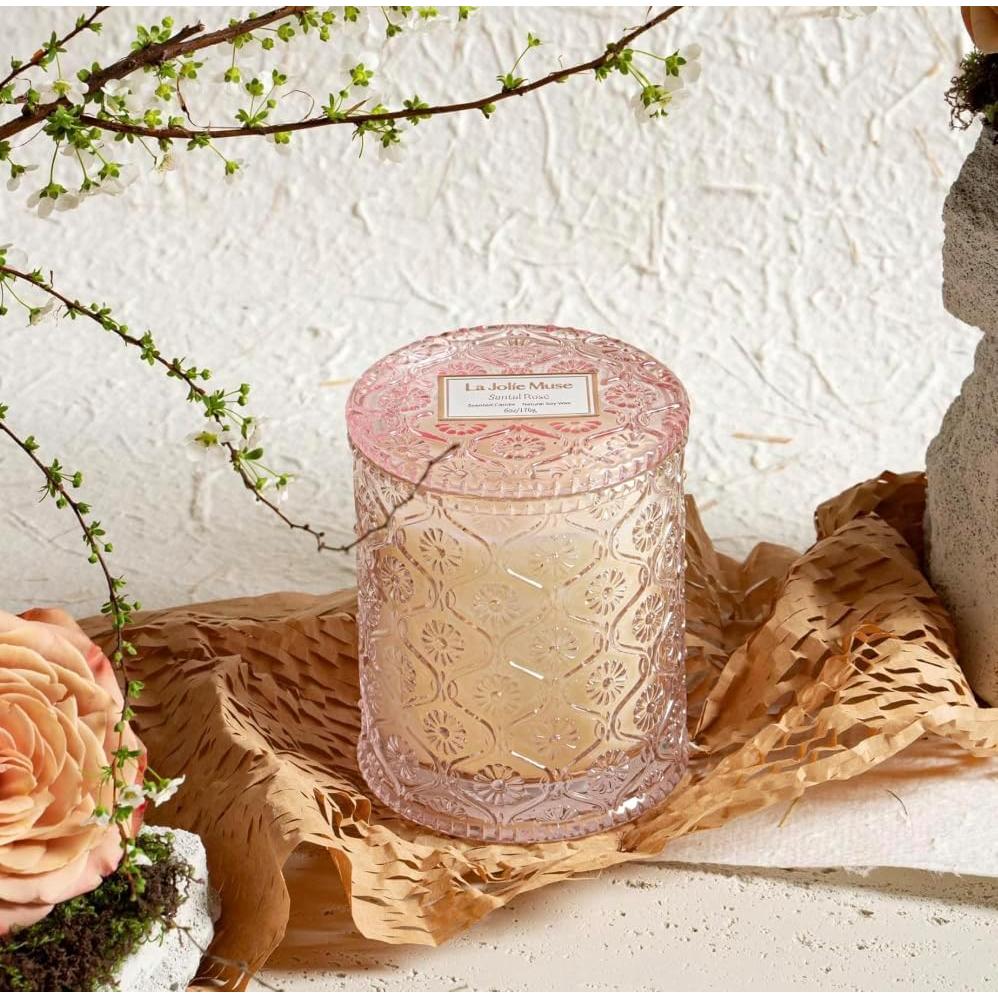 Vela Aromática de Soja La Jolie Muse Rosa Sándalo 170g