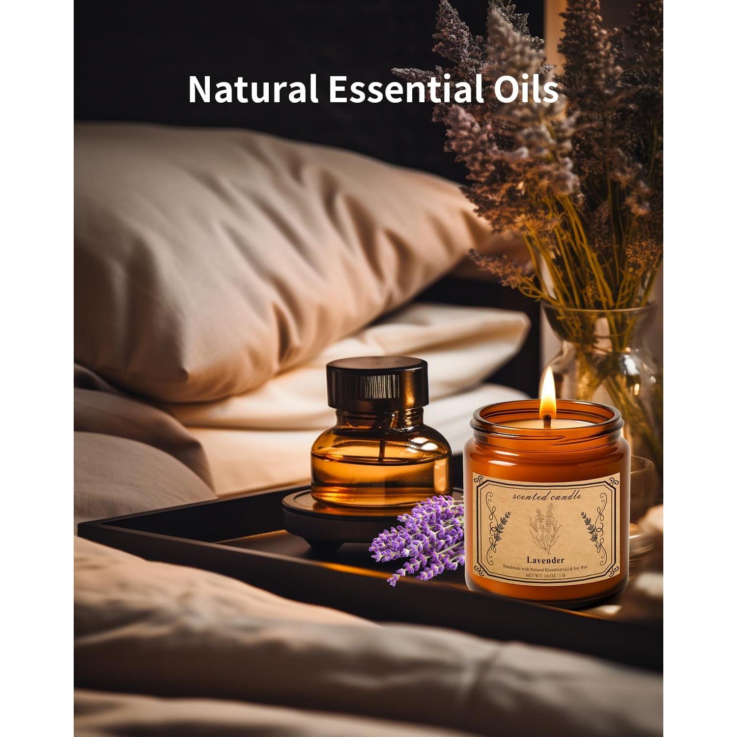 Vela Aromática Pootes de Cera de Soja 450g Lavanda 100h