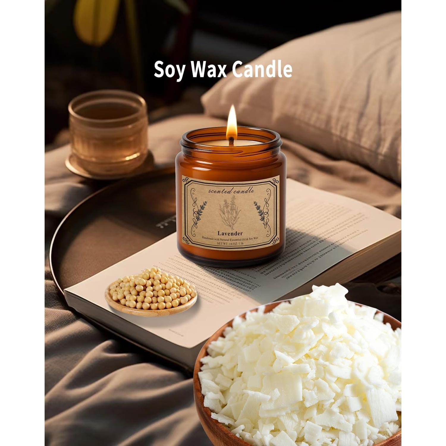 Vela Aromática Pootes de Cera de Soja 450g Lavanda 100h