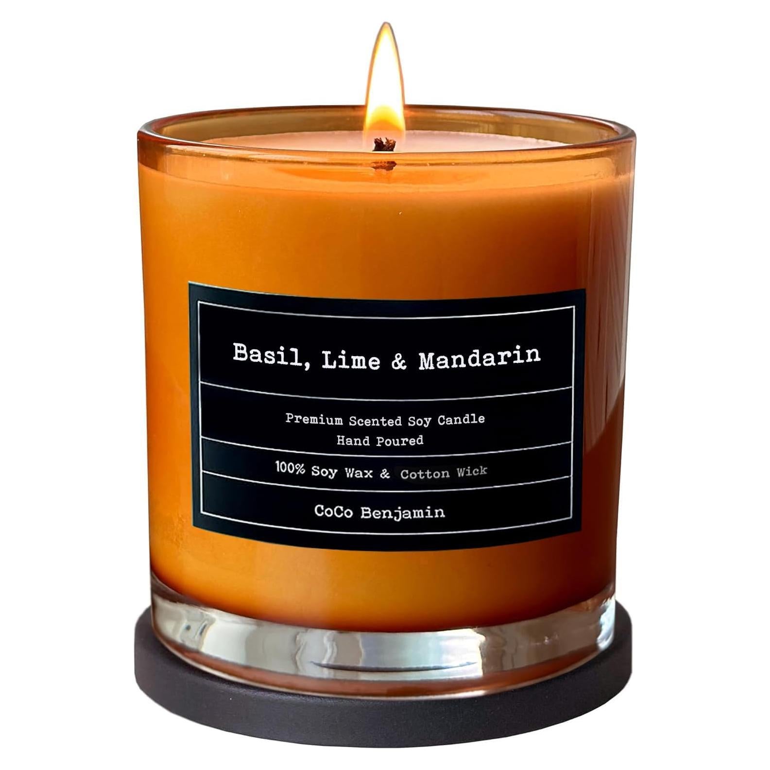 Vela de Soja CoCo Benjamin Albahaca Lima Mandarina 229g