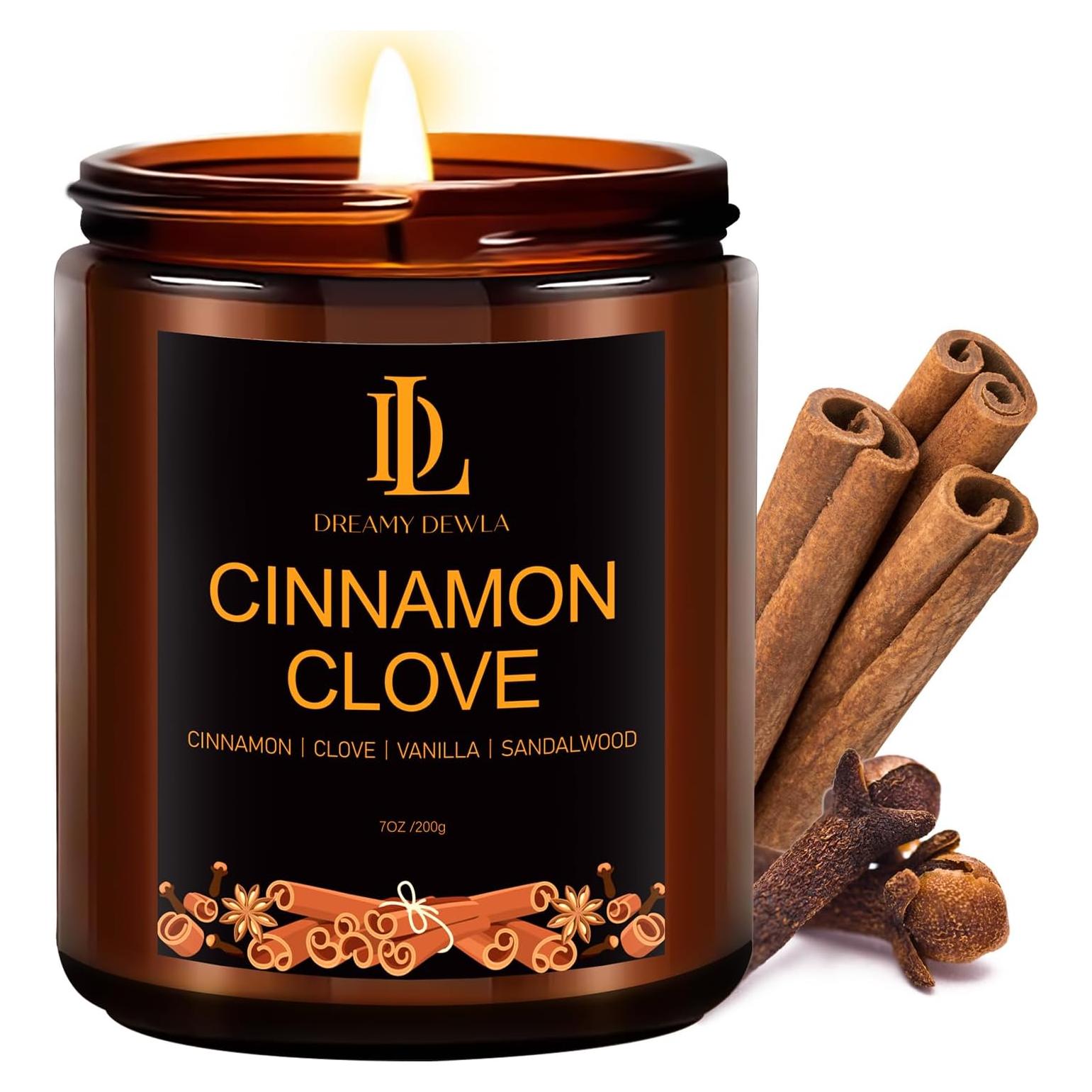 Vela Aromática de Soja Canela y Clavo 198g - Otoño