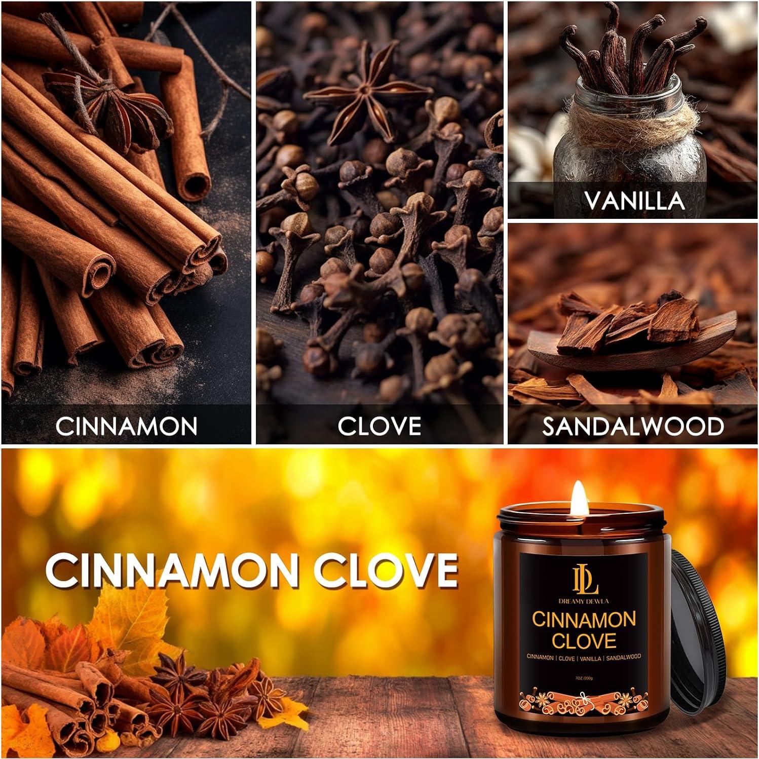 Vela Aromática de Soja Canela y Clavo 198g - Otoño