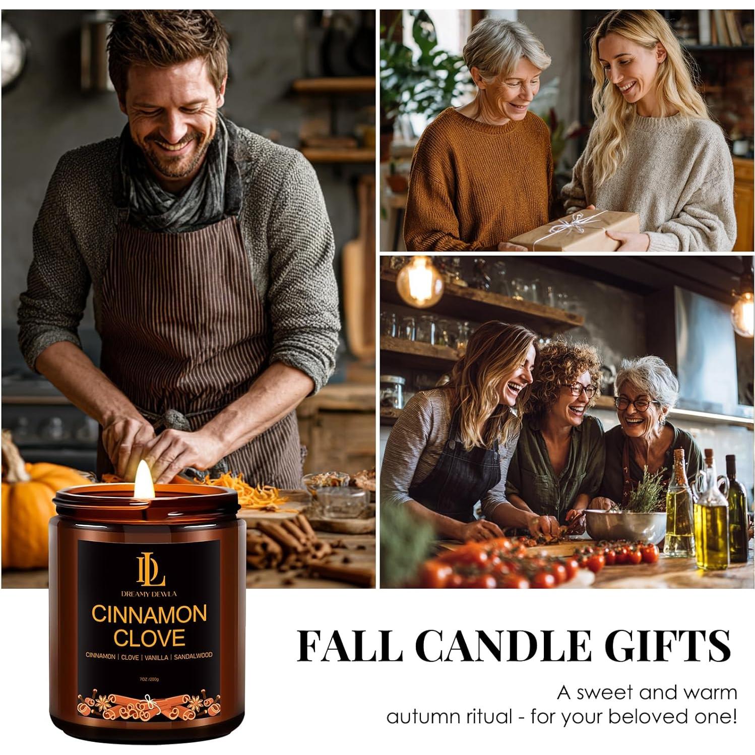 Vela Aromática de Soja Canela y Clavo 198g - Otoño