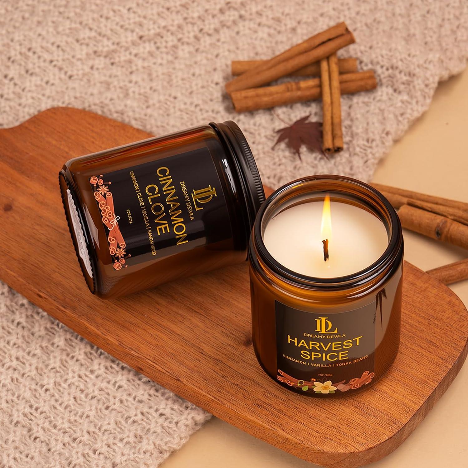 Vela Aromática de Soja Canela y Clavo 198g - Otoño