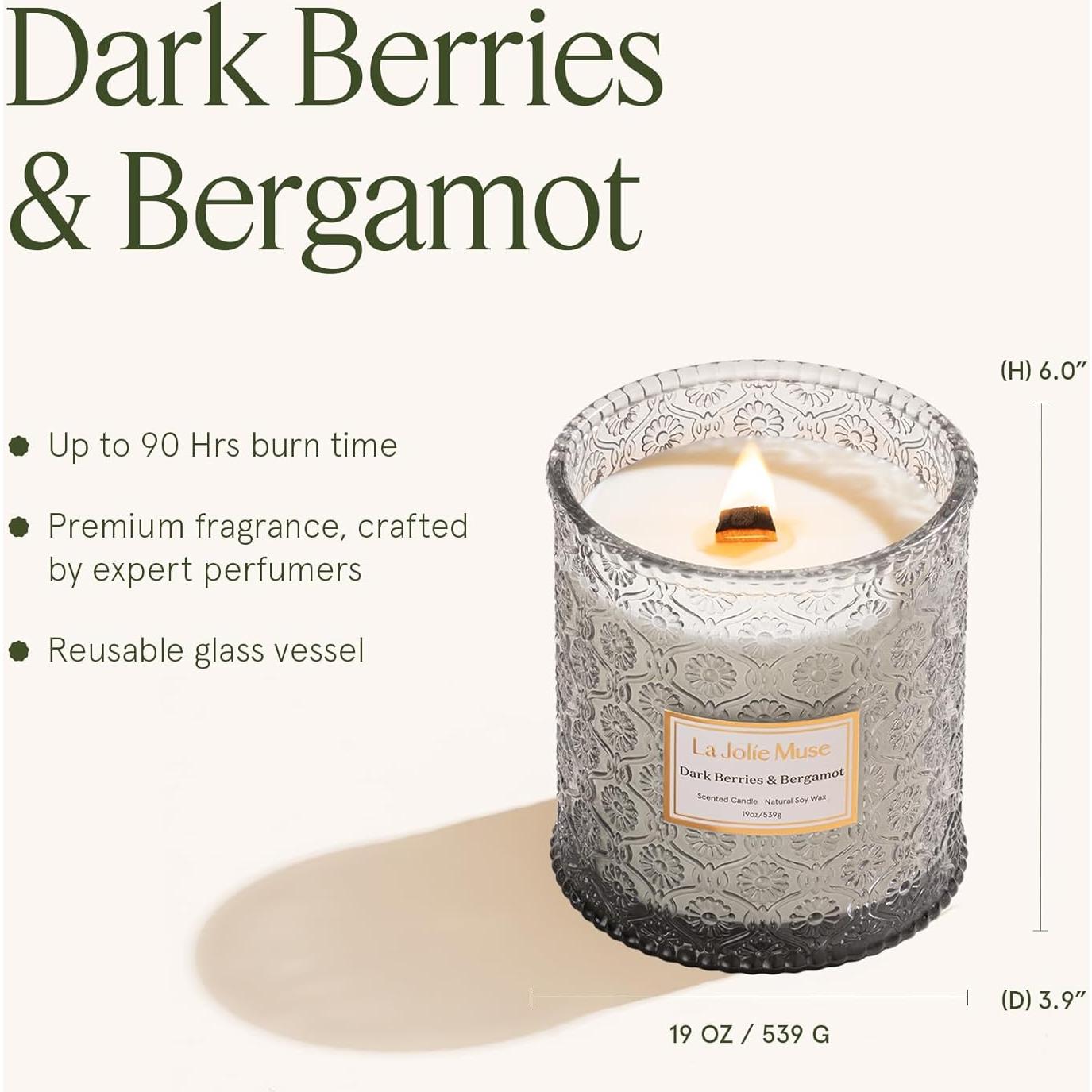 Vela Aromática LA JOLIE MUSE 539g Berries y Bergamota