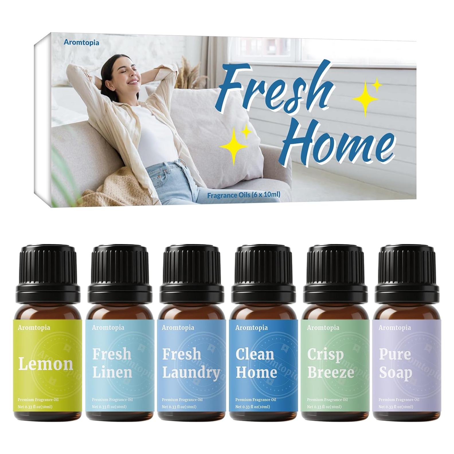 Set de Aceites Esenciales Aromtopia 6x10ml para Difusores