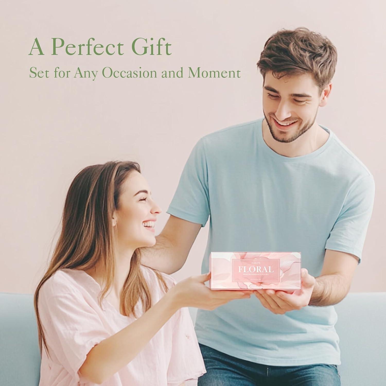 Set de Aceites Esenciales Florales Auelife - 6 Fragancias