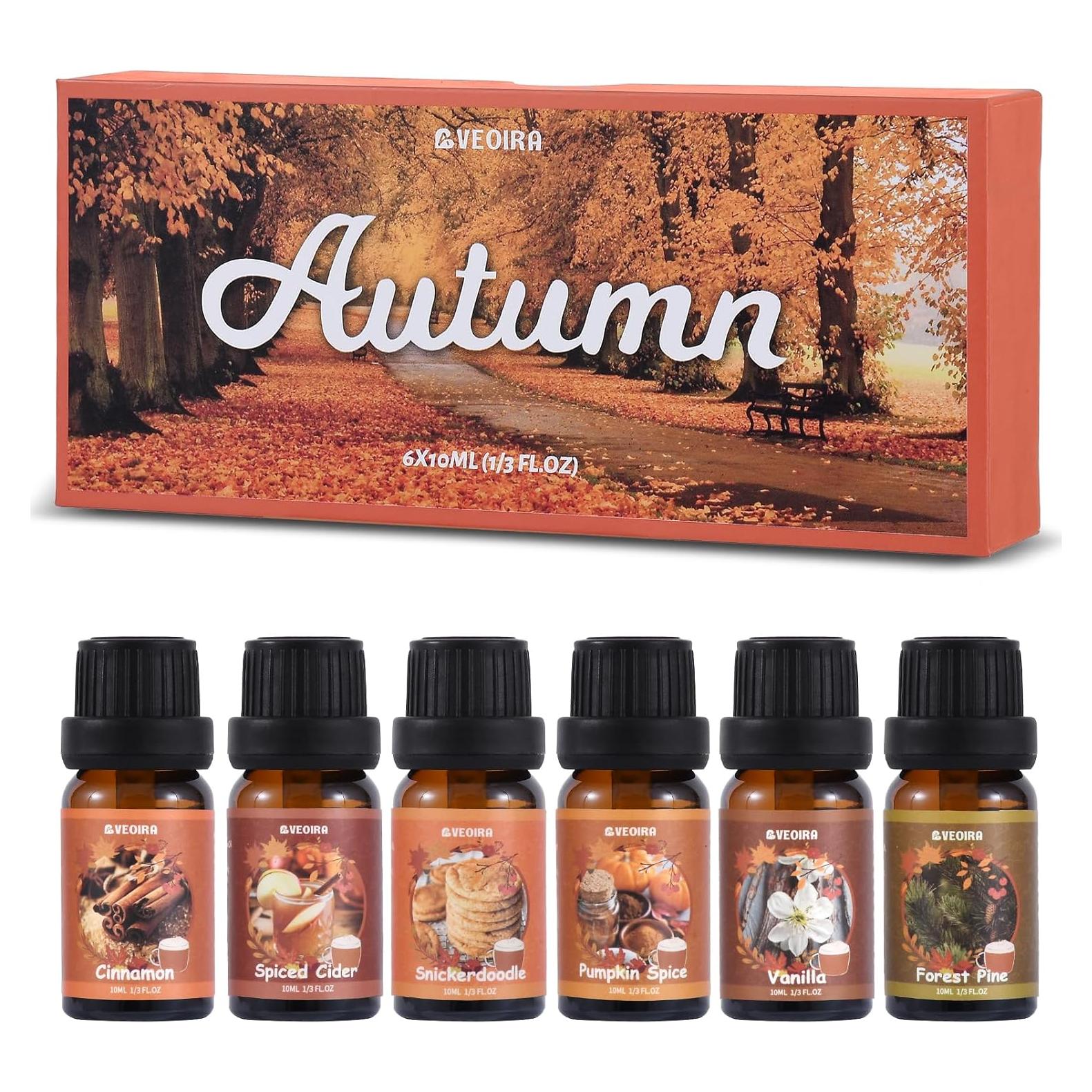 Juego de Aceites Esenciales AVEOIRA Otoño 6x10ml