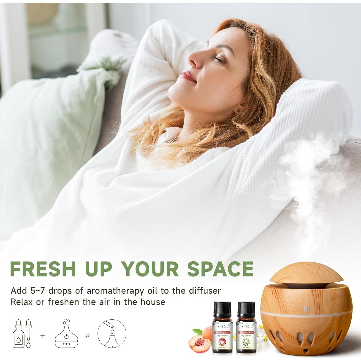 Juego de 20 Aceites Aromáticos Premium PHATOIL 5ML Coco y Más