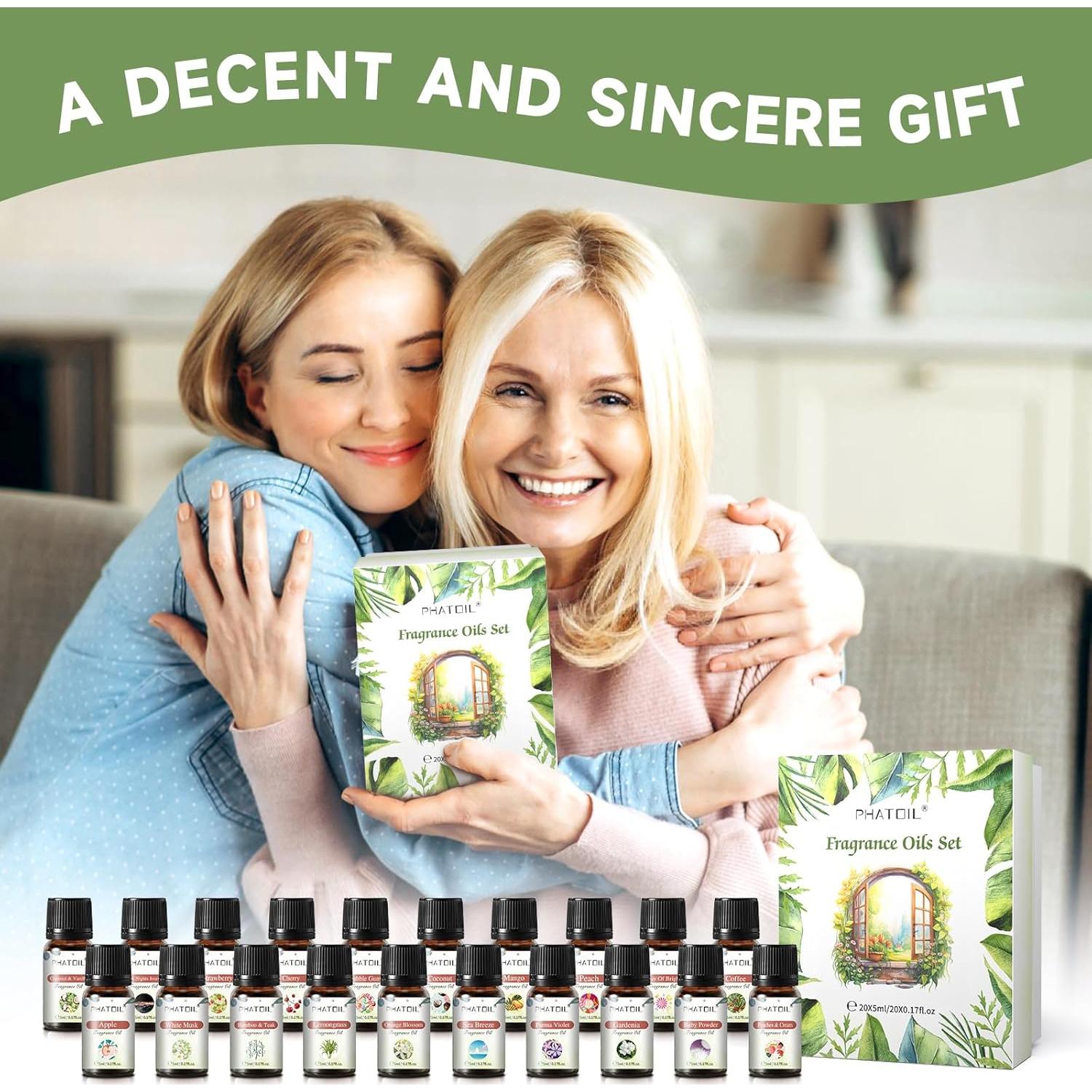 Juego de 20 Aceites Aromáticos Premium PHATOIL 5ML Coco y Más