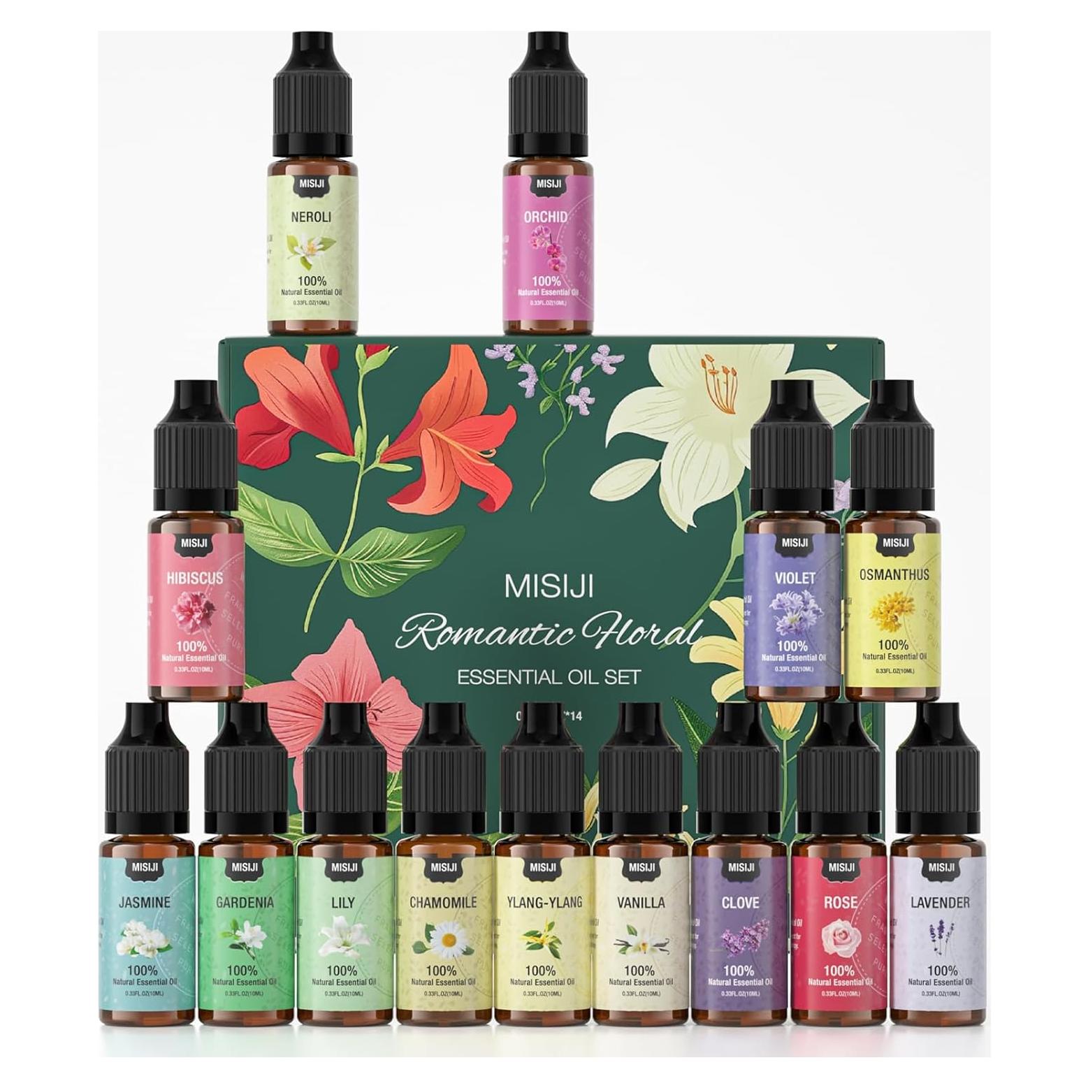 Juego de Aceites Esenciales MISIJI Floral Romántico 250g