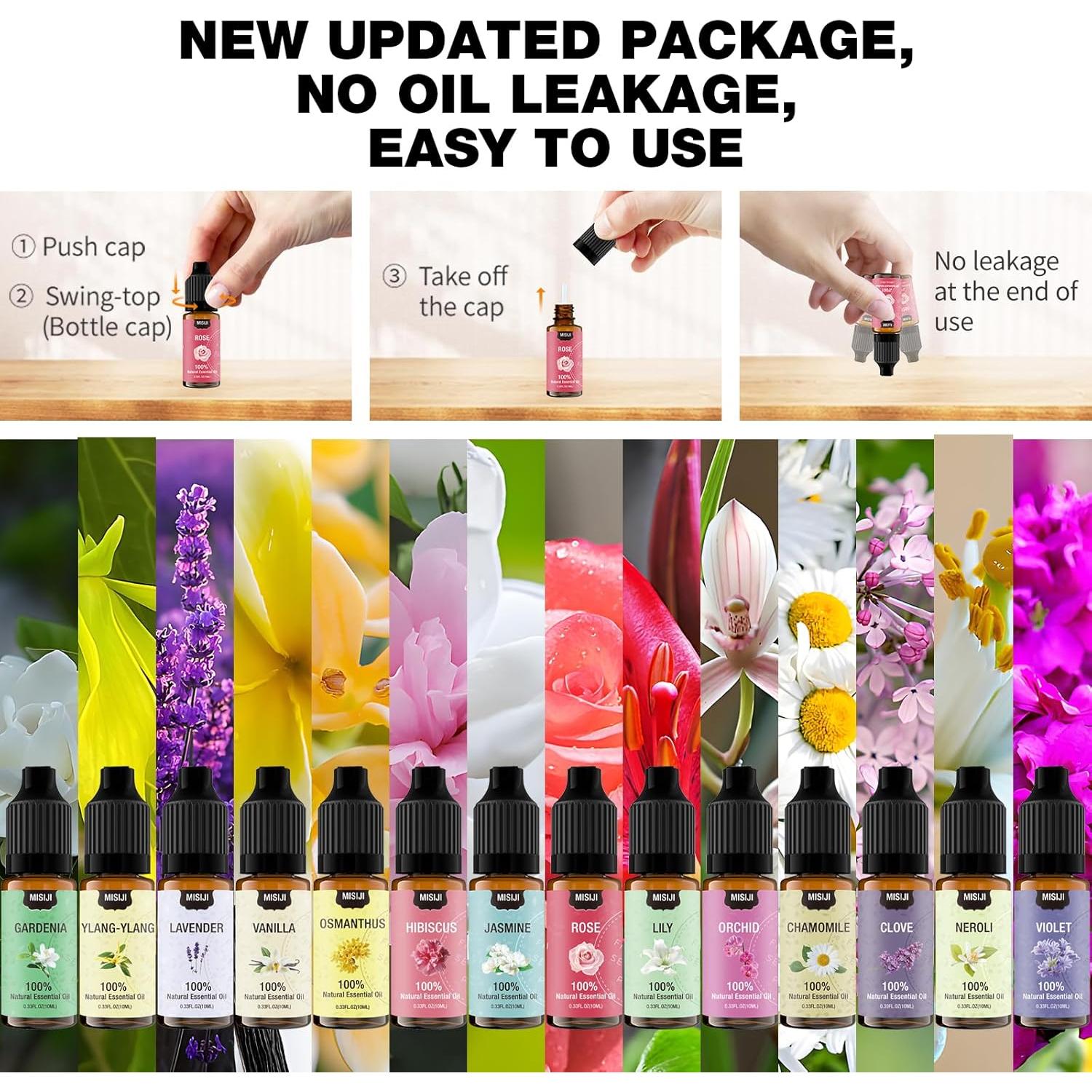 Juego de Aceites Esenciales MISIJI Floral Romántico 250g