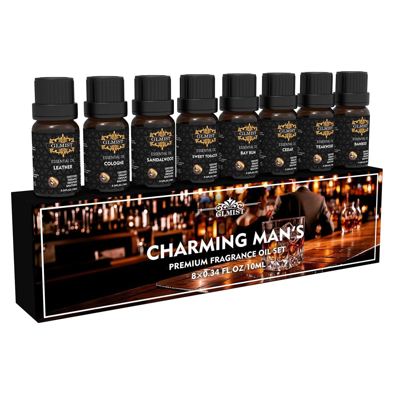 Aceite Esencial Natural GLMIST para Difusores - Kit Hombre