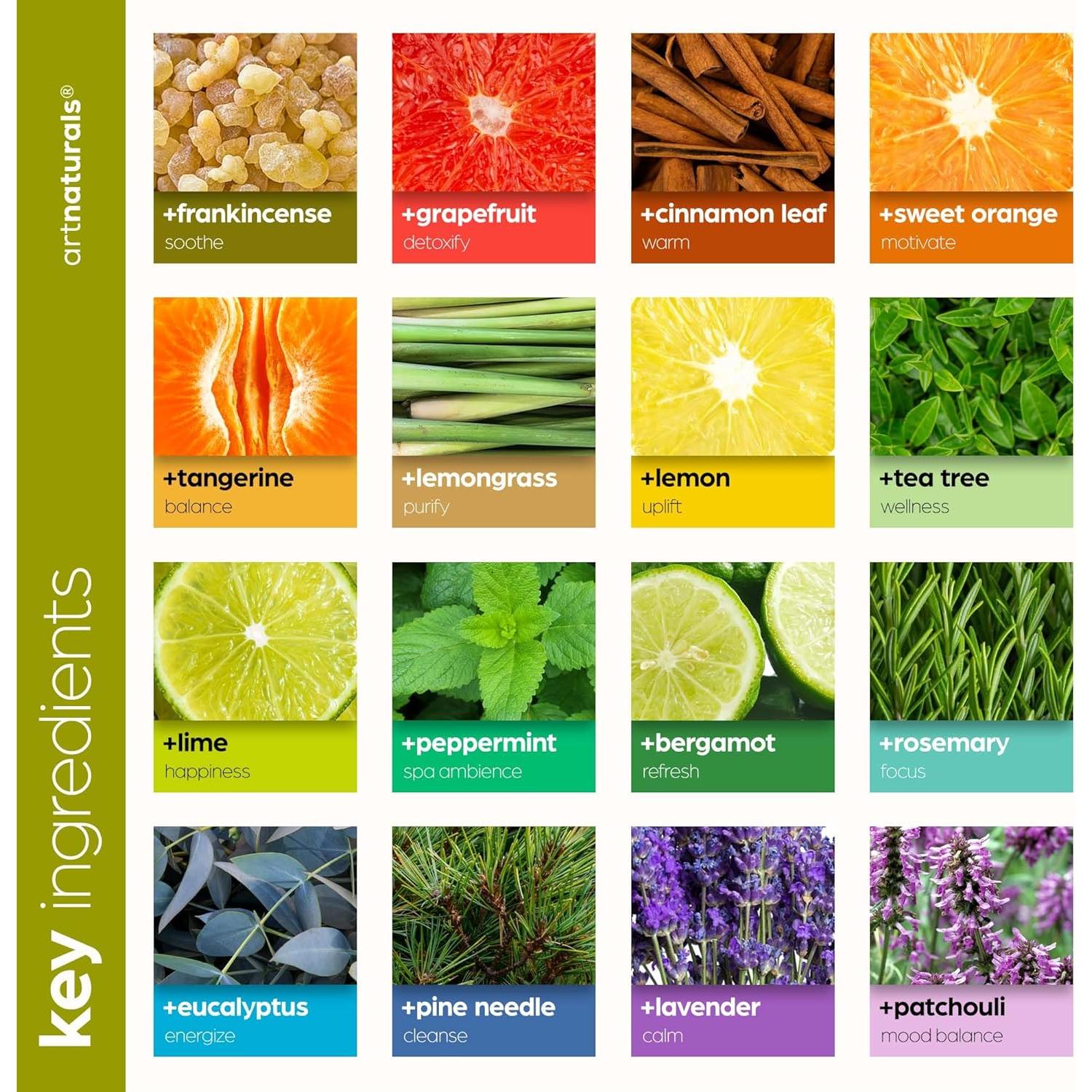 Juego de Aceites Esenciales ArtNaturals - 16 Piezas 100% Puro