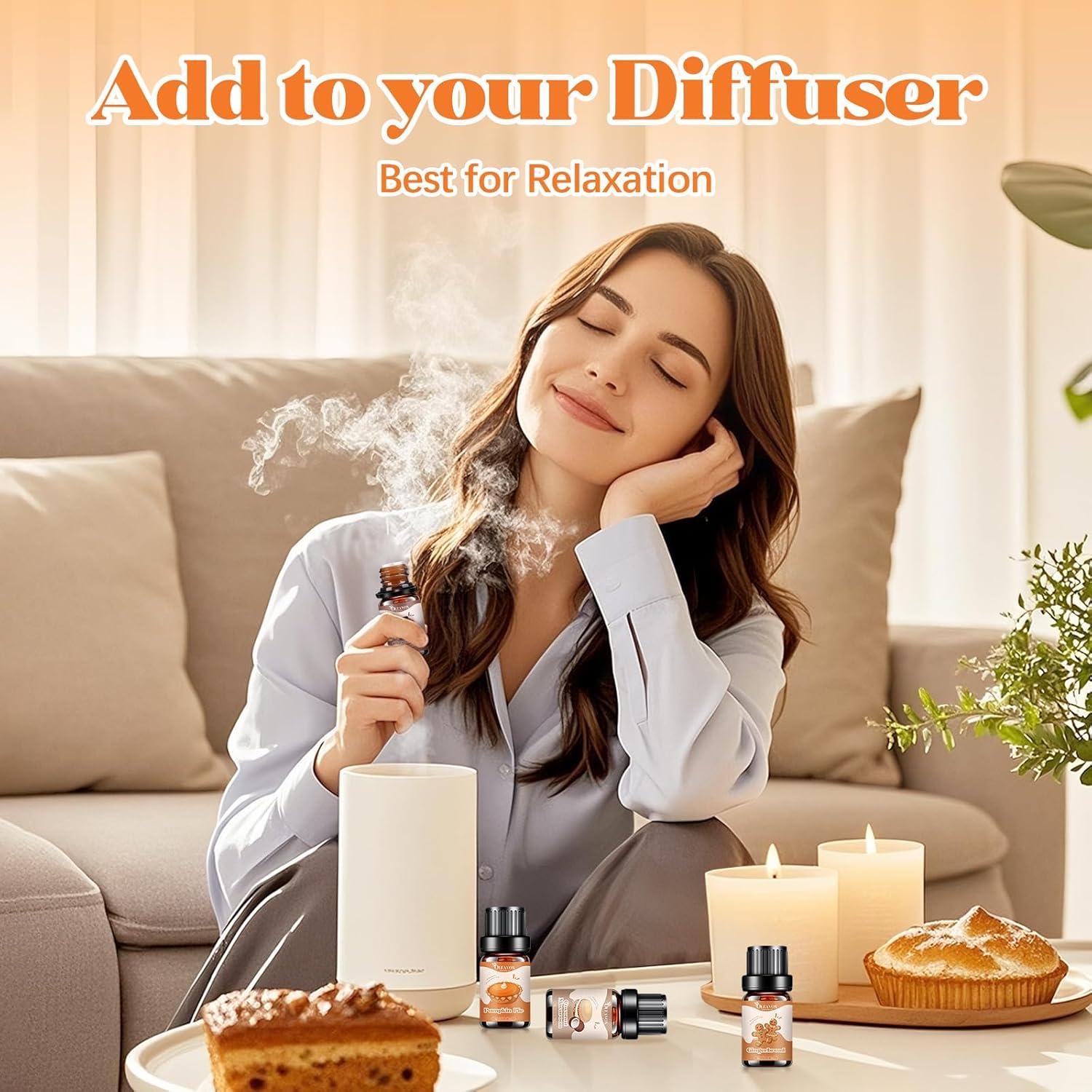 Juego de Aceites Esenciales OleaVox 10x5ml Aromas de Panadería