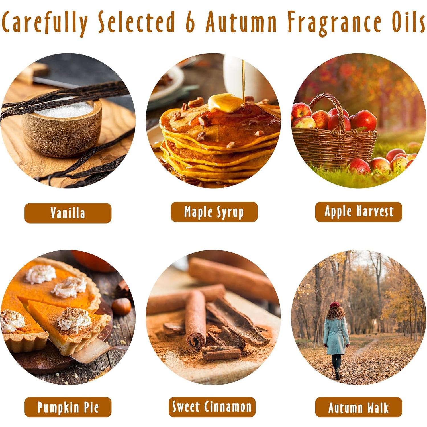 Set de Aceites Esenciales de Otoño MitFlor 10ml x 6 Aromas