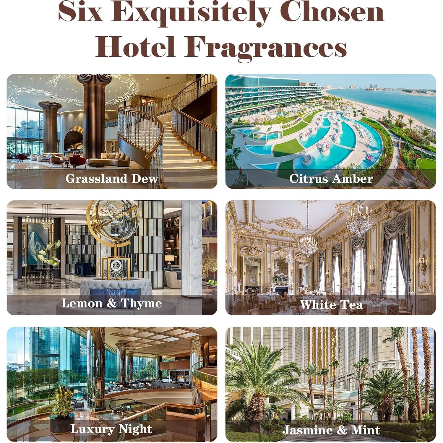 Aceites Esenciales de Aromaterapia AmaKane 6x10ml - Aromas de Hotel