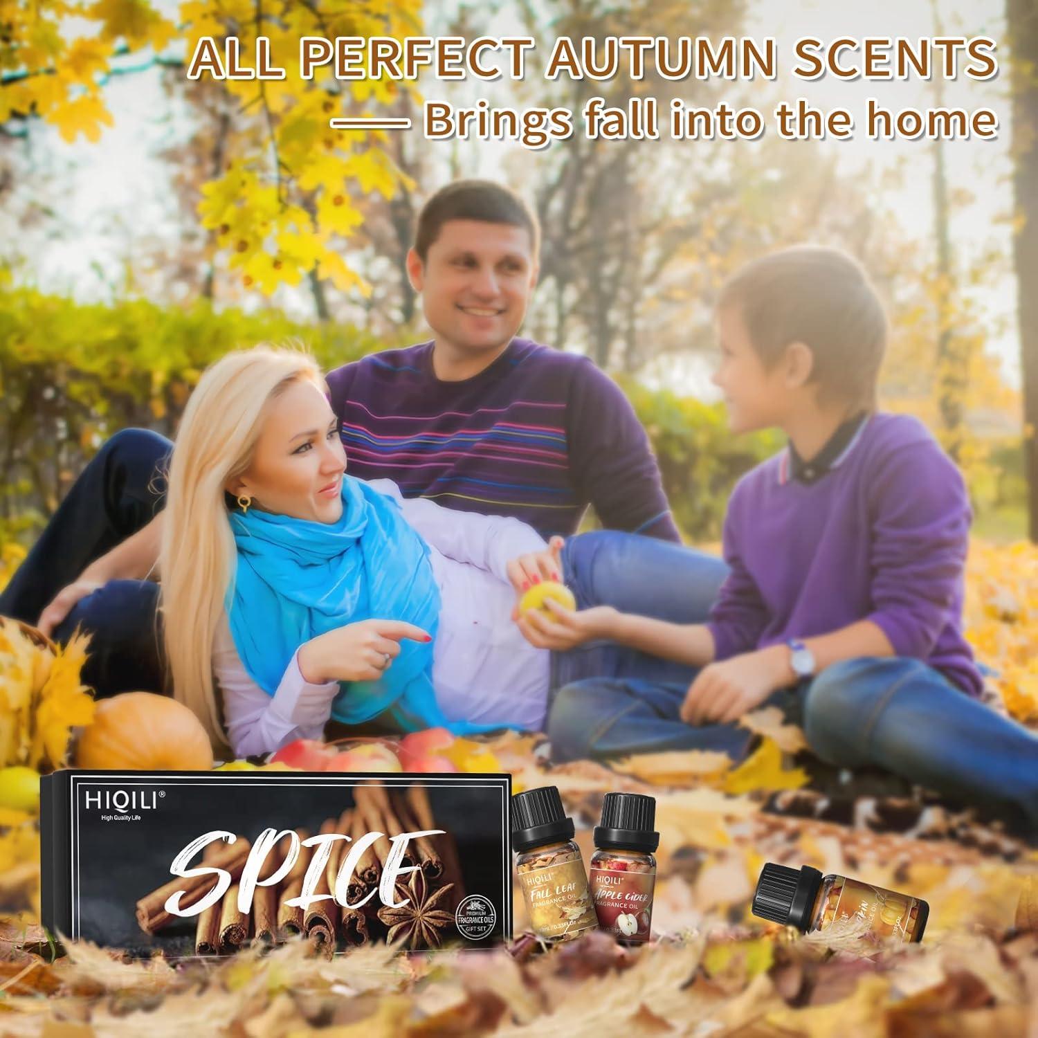 Aceite de Fragancia HIQILI 6x9.84ml Especias Otoñales