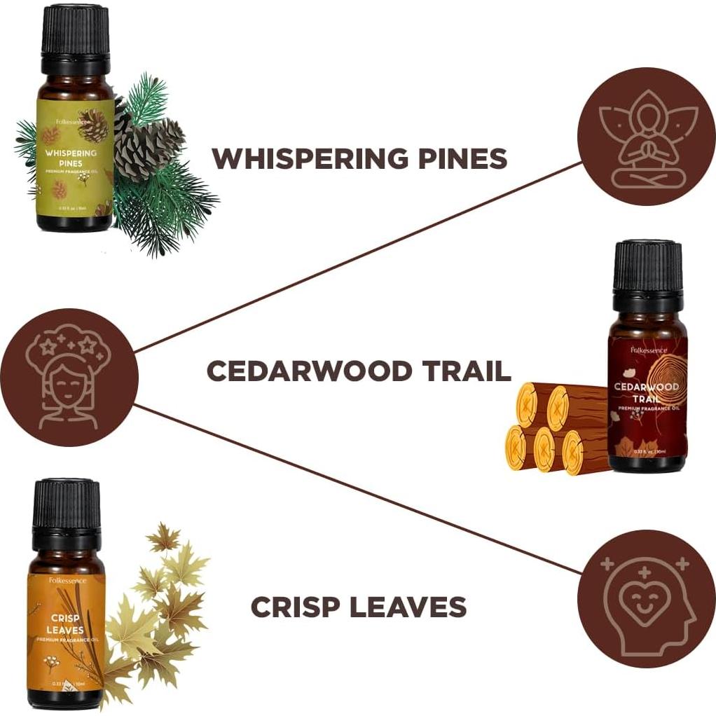 Set de 6 Aceites Esenciales Folkulture 10 ml Otoño