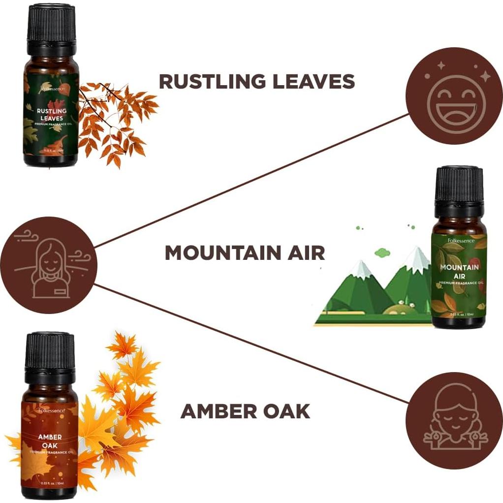 Set de 6 Aceites Esenciales Folkulture 10 ml Otoño