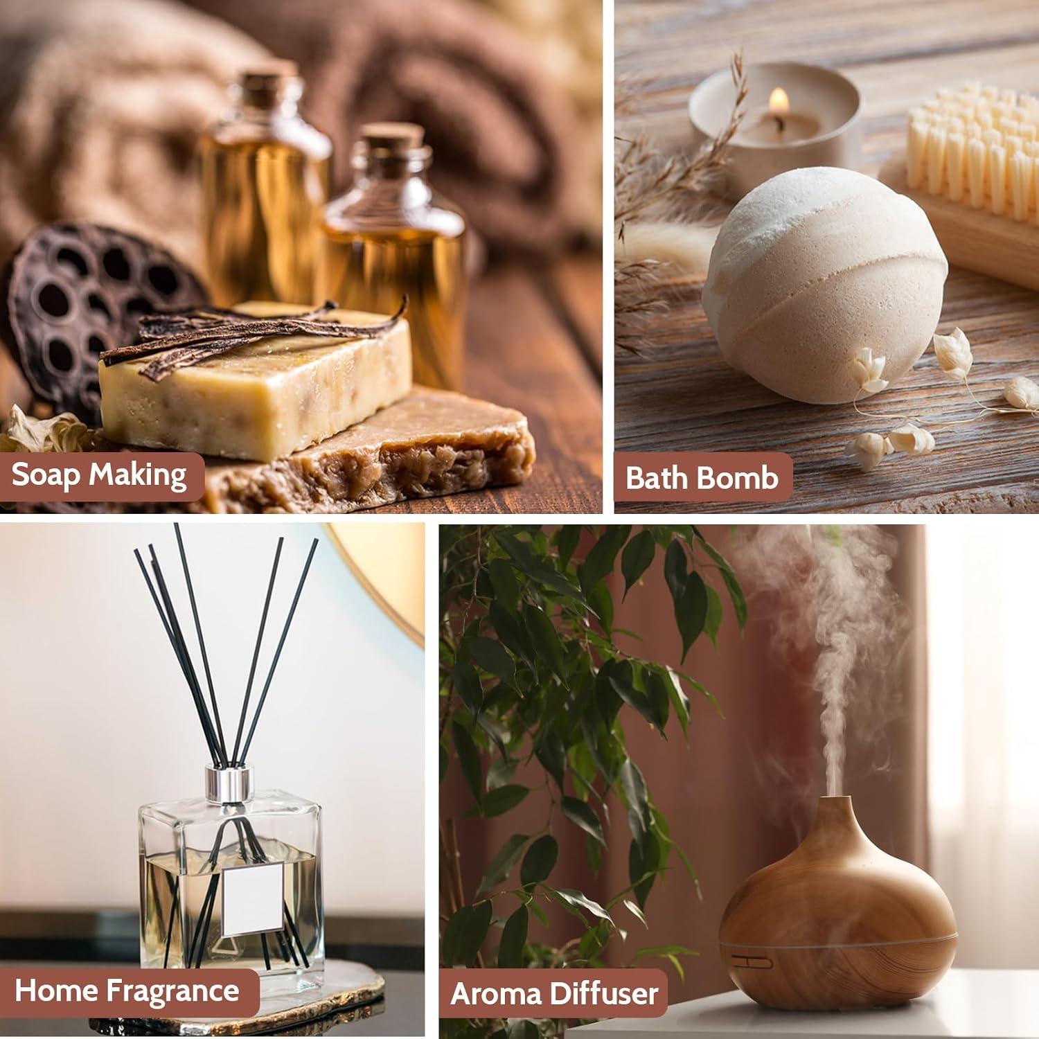 Set de Aceites Aromáticos KURJIME 6x10ml para Difusor