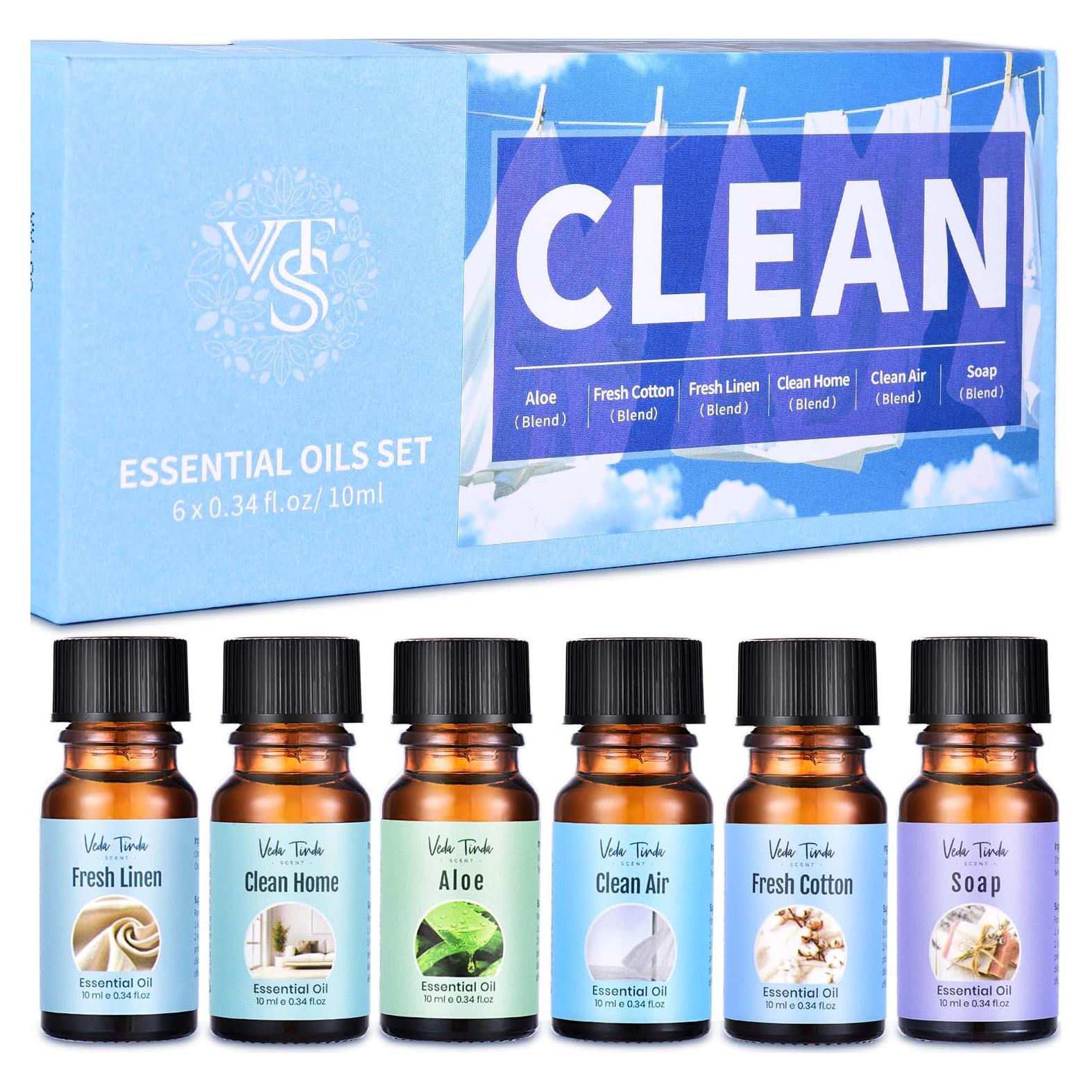 Juego de Aceites Esenciales Premium VEDA TINDA 6 Aromas 290g