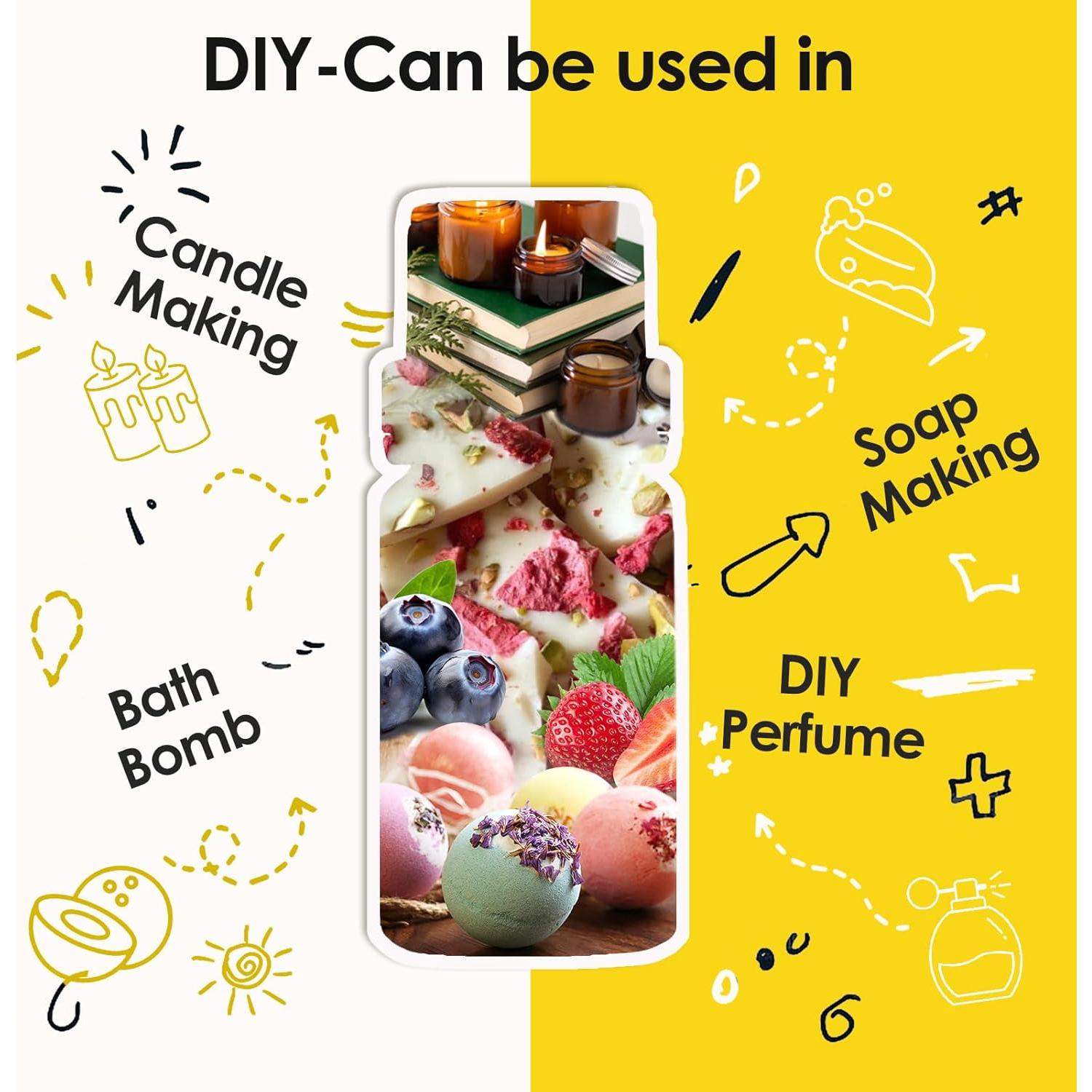 Set de Aceites de Fragancia Afrutada INWICOPH 10x5ml - Arándano, Fresa, Mango, Naranja Sangre