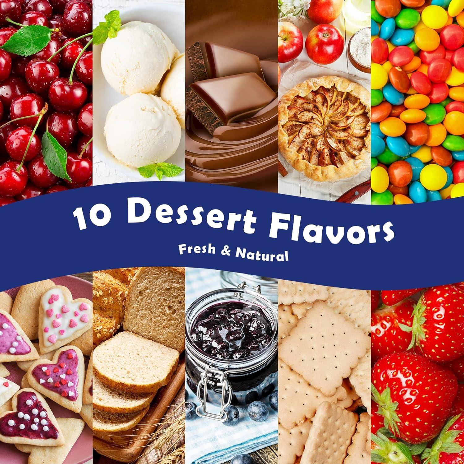 Set de Aceites Esenciales Aromatizados Holamay 10x5ml - Postres