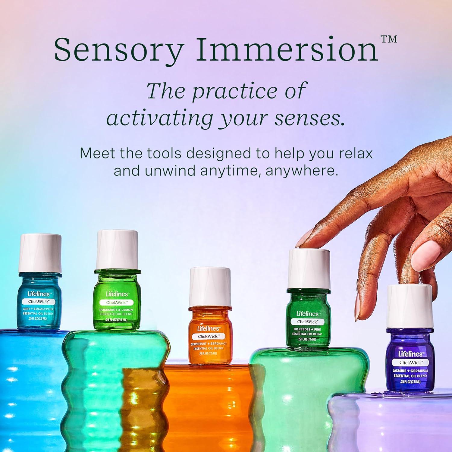 Set de Aceites Esenciales ClickWick Lifelines - 4 Fragancias