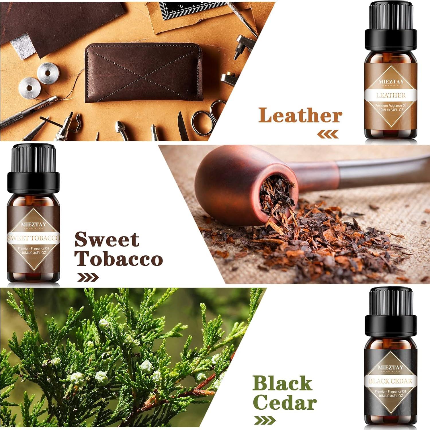 Juego de 6 Aceites Esenciales Masculinos Mieztay 10mL