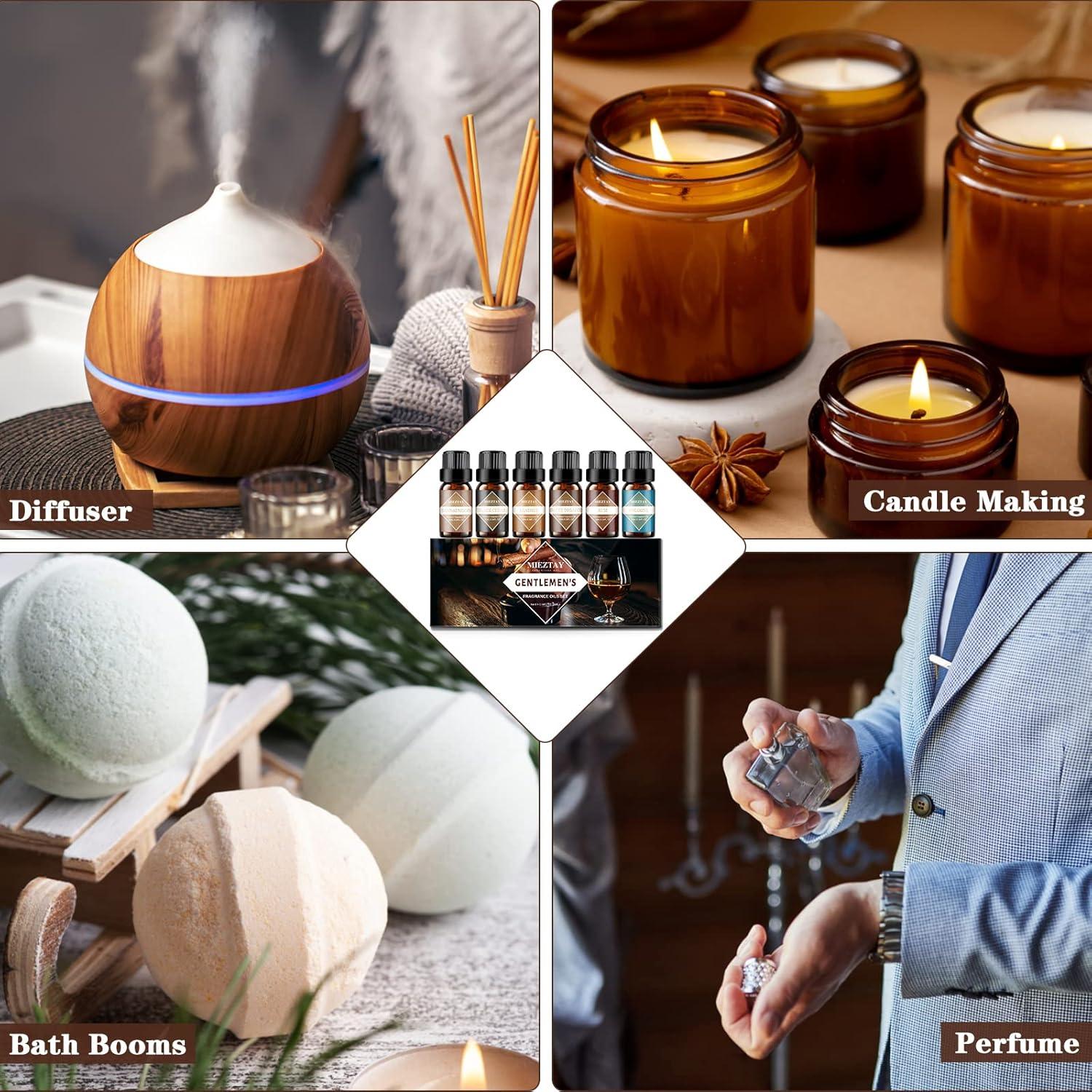 Juego de 6 Aceites Esenciales Masculinos Mieztay 10mL