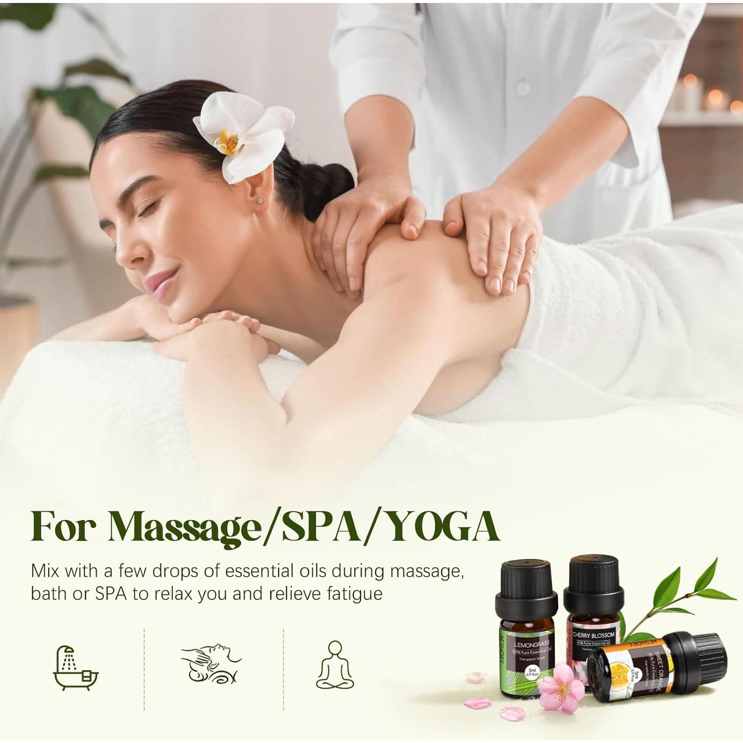 Juego de Aceites Esenciales Aeshory 26x5ml Aromaterapia