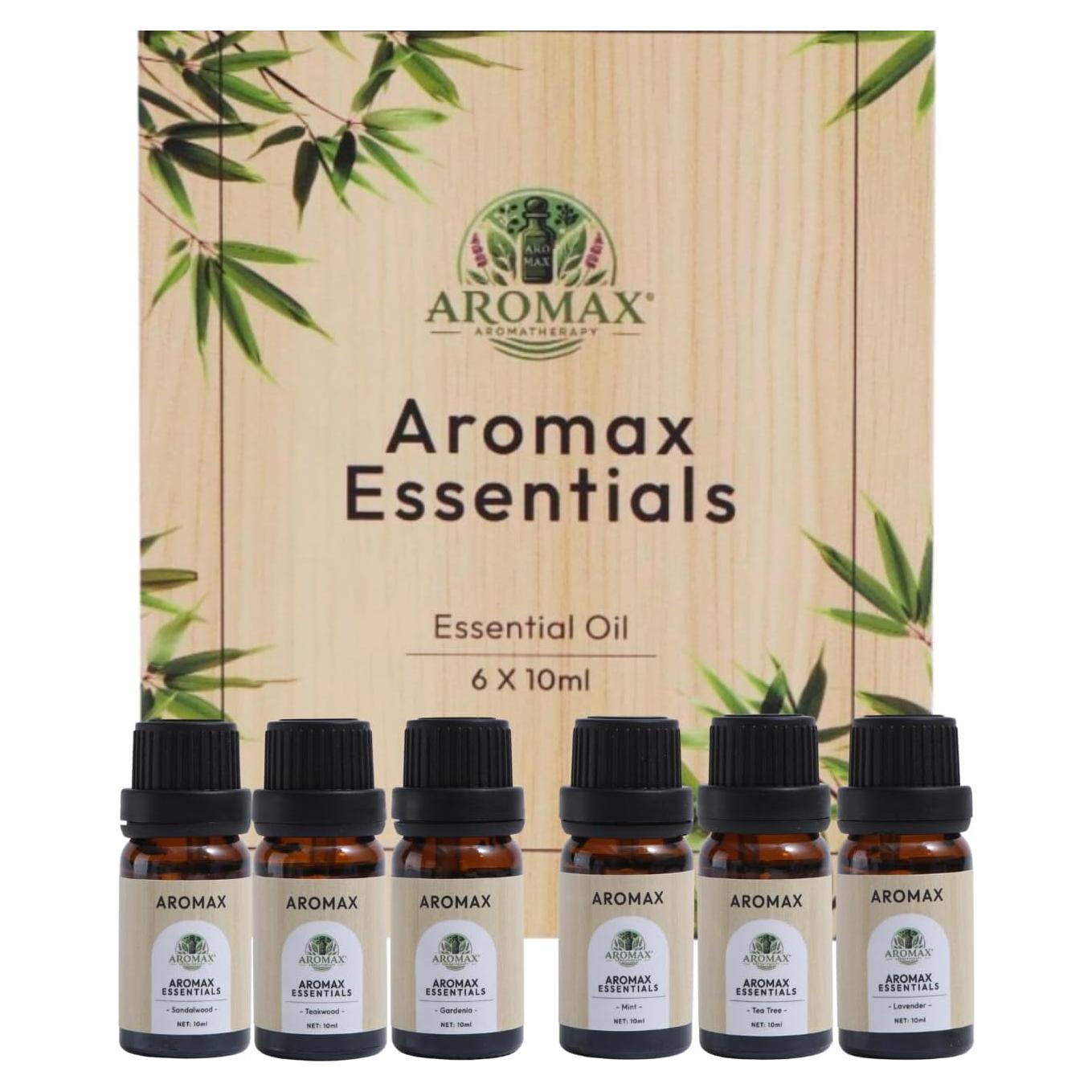 Set de Aceites Esenciales Aromax 100% Puros - 6 Fragancias