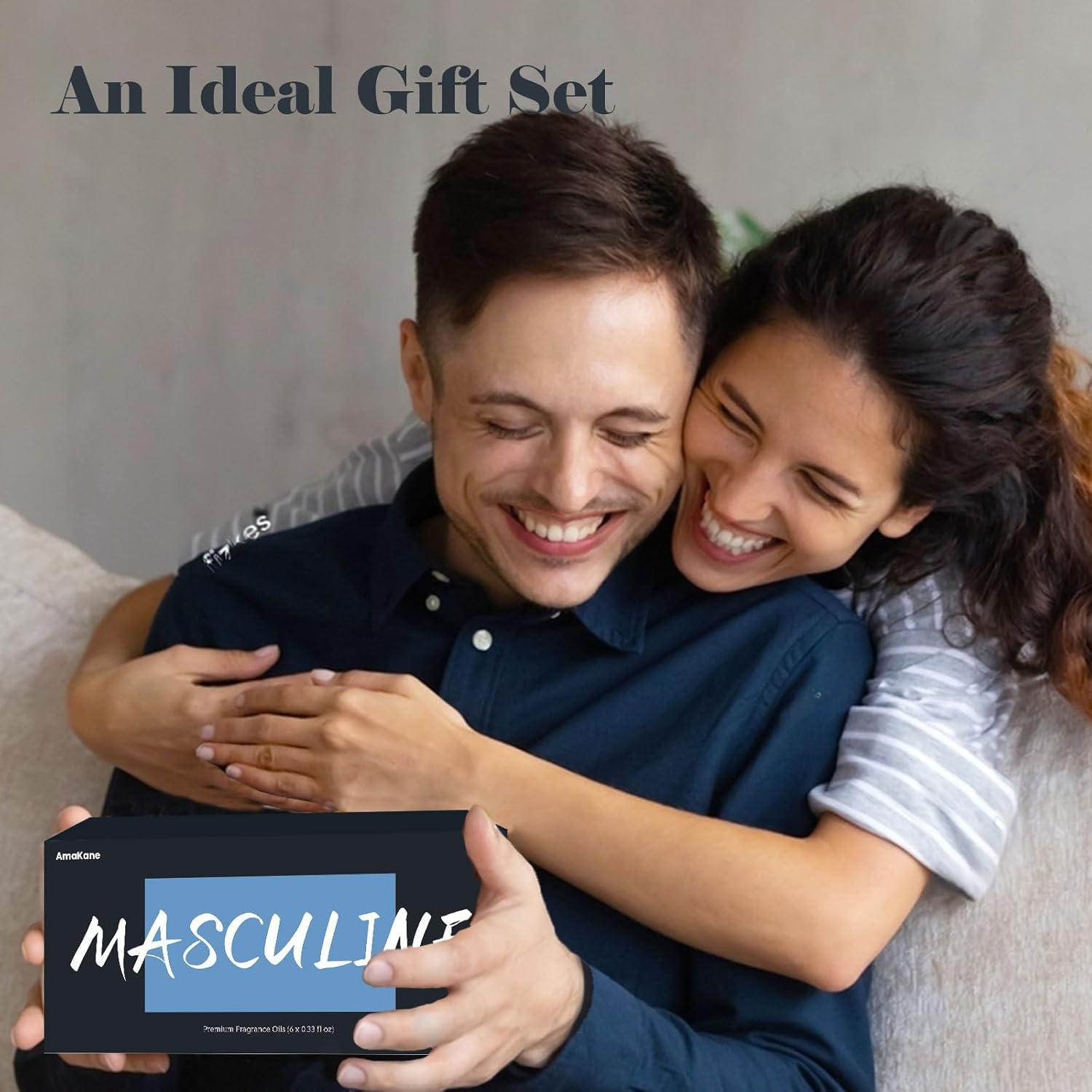 Aceites Aromáticos AmaKane 6x10 ml Masculinos Sándalo Oud