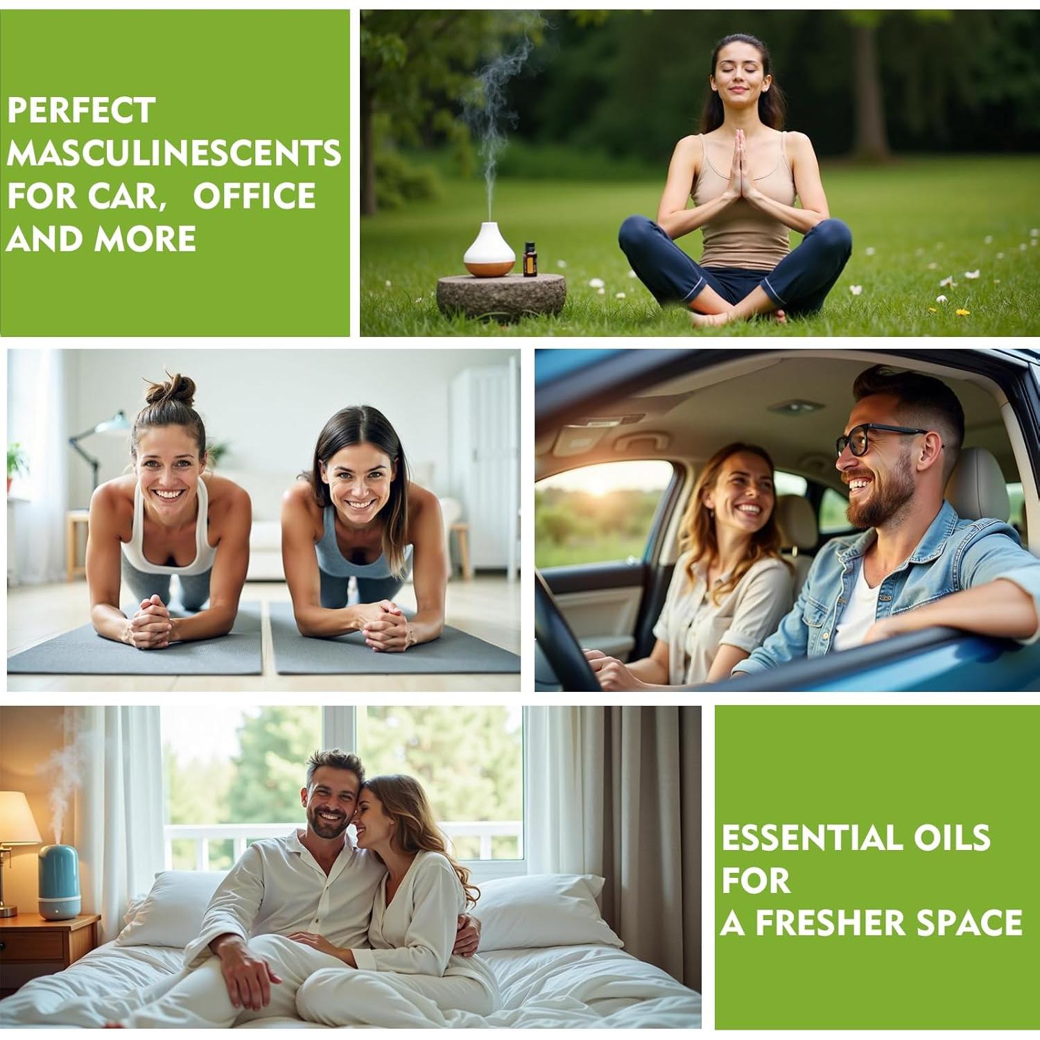 Juego de Aceites Esenciales GLMIST - 8 Fragancias Naturales