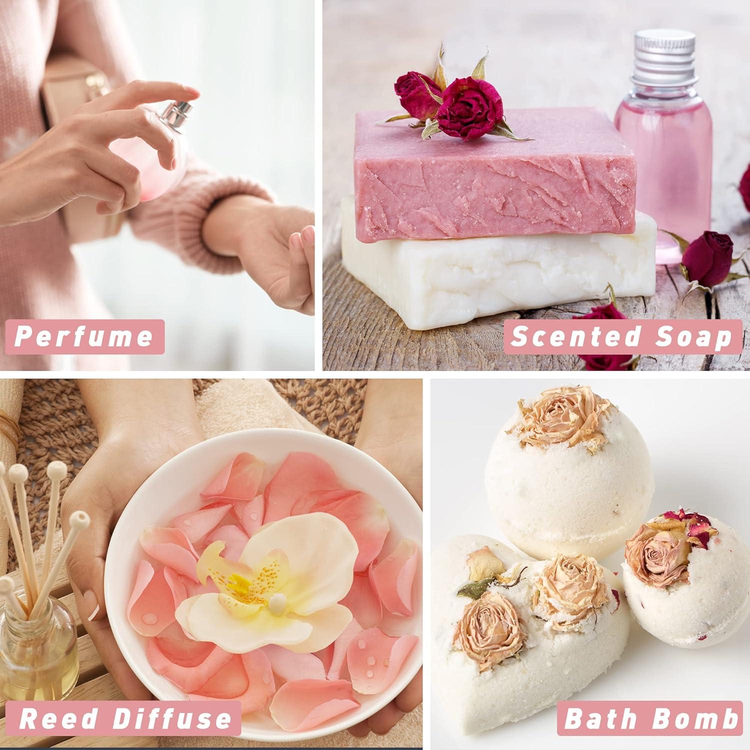 Set de Aceites de Fragancia Rosa ESSLUX 6x10ml Aromaterapia