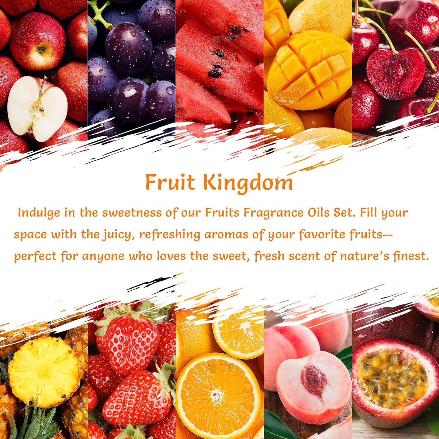 Juego de Aceites Aromáticos Frutales Colomix 10x10ml para Difusores