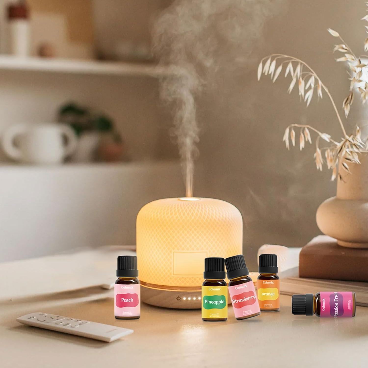 Juego de Aceites Aromáticos Frutales Colomix 10x10ml para Difusores