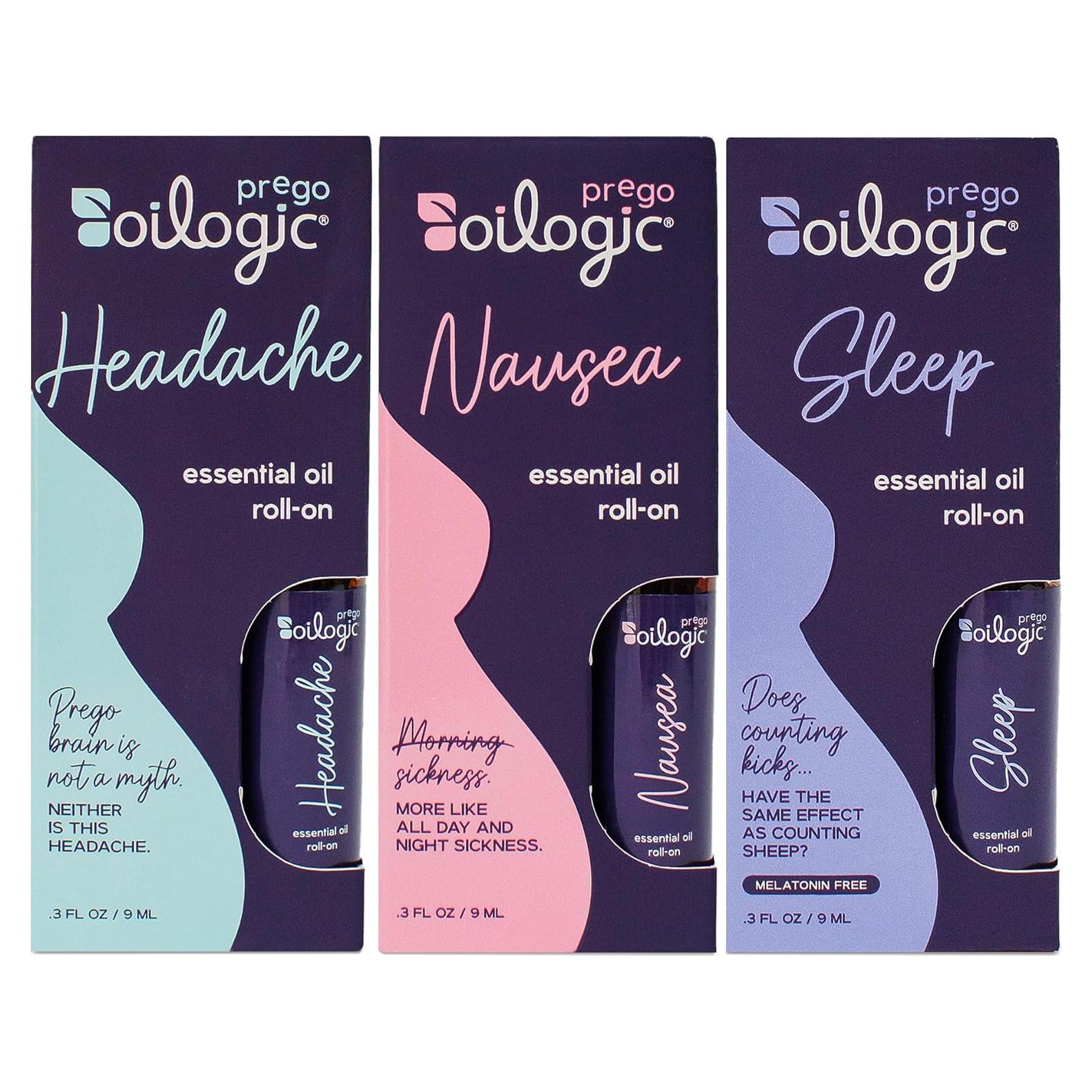 Set de Aceites Esenciales Roll-On Oilogic para Embarazo - 3 Piezas