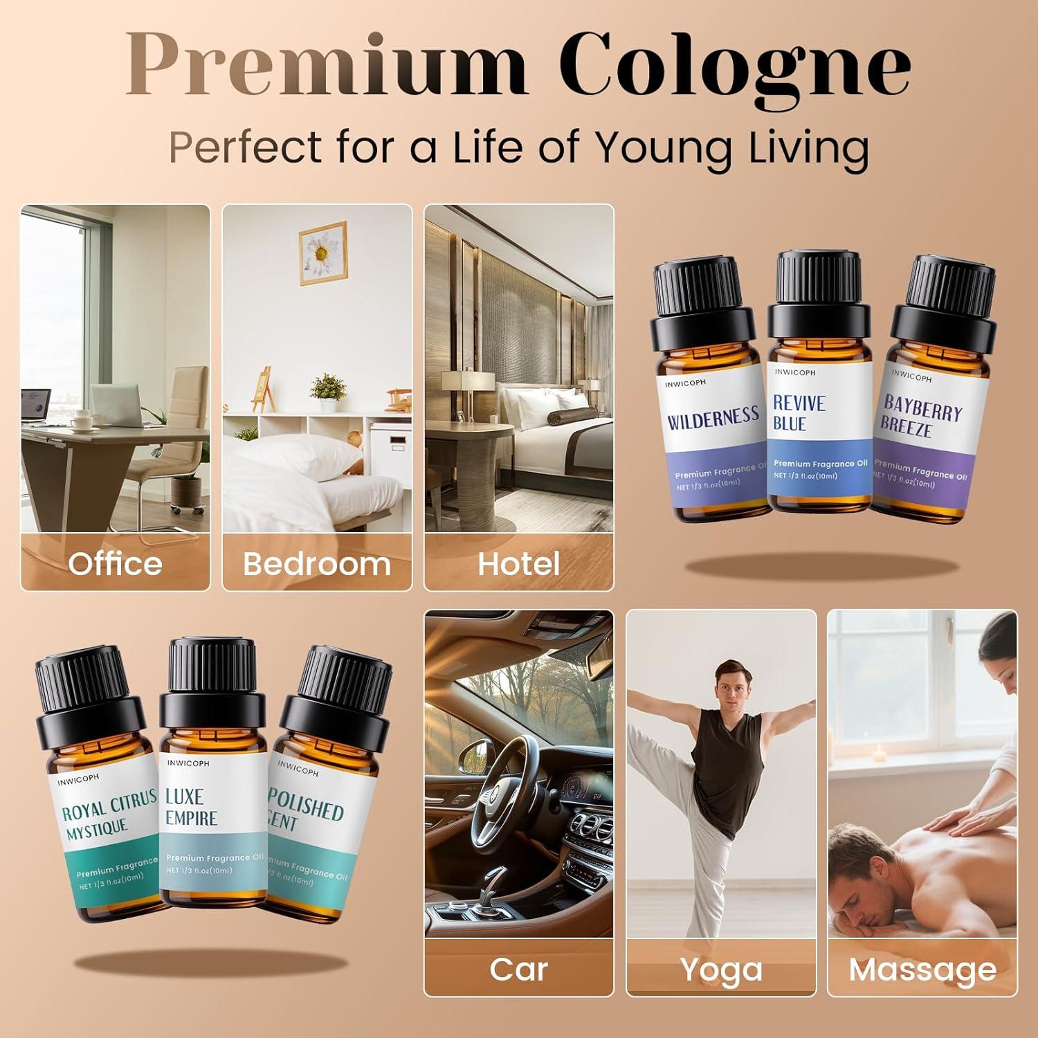 Set de 6 Aceites de Fragancia INWICOPH para Hombres 10ml