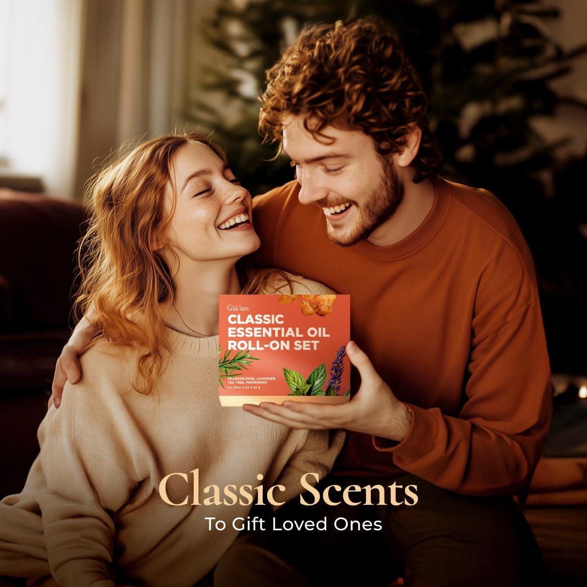 Conjunto de Aceites Esenciales Gya Labs - 4 Roll-On 10 ml