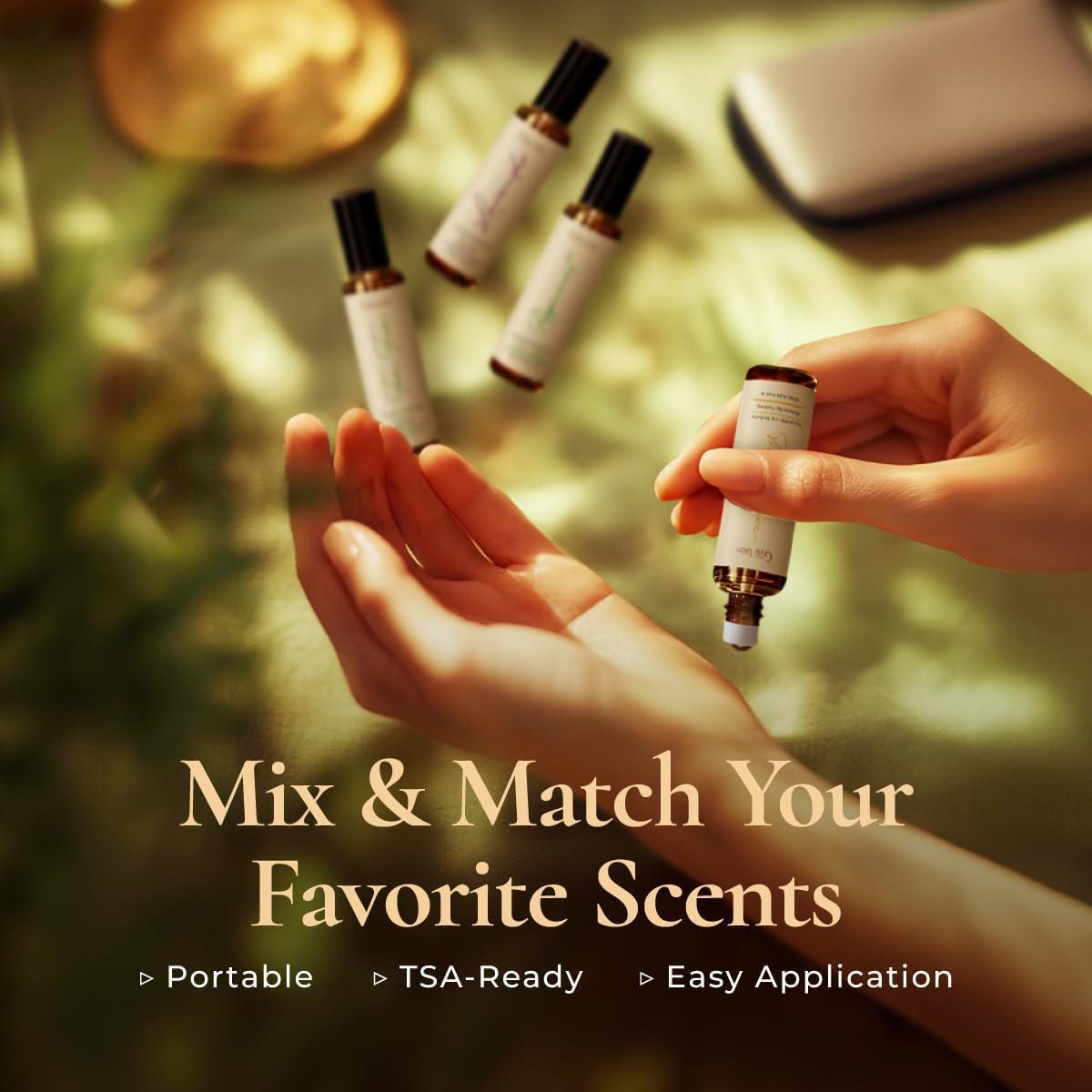 Conjunto de Aceites Esenciales Gya Labs - 4 Roll-On 10 ml