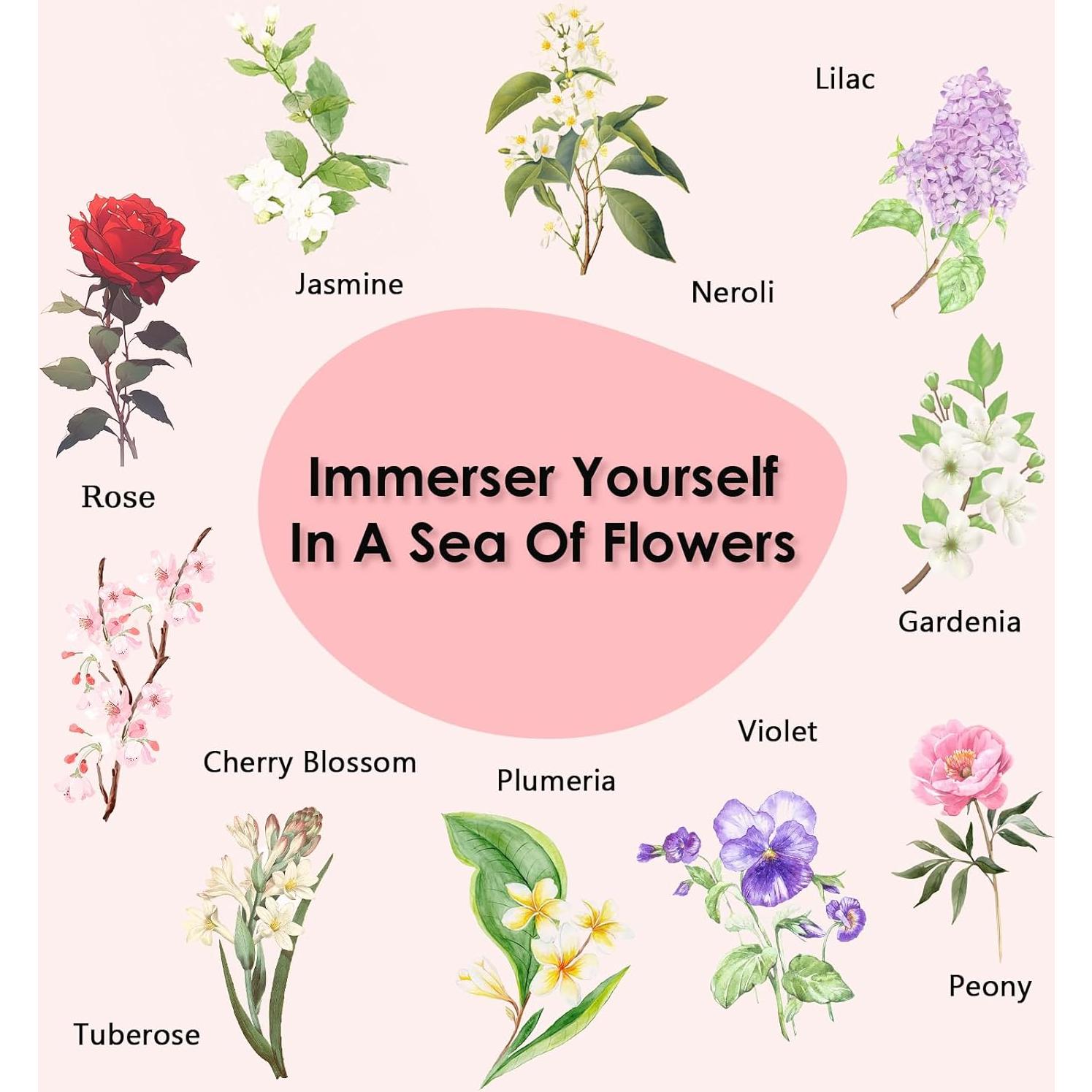 Aceites Esenciales Florales INWICOPH - Rosa, Jazmín, Gardenia y más